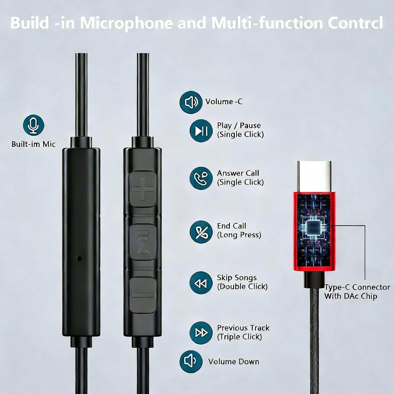 Thumbnail 2 de USB‑C Kopfhörer mit Mikrofon für Galaxy & Co