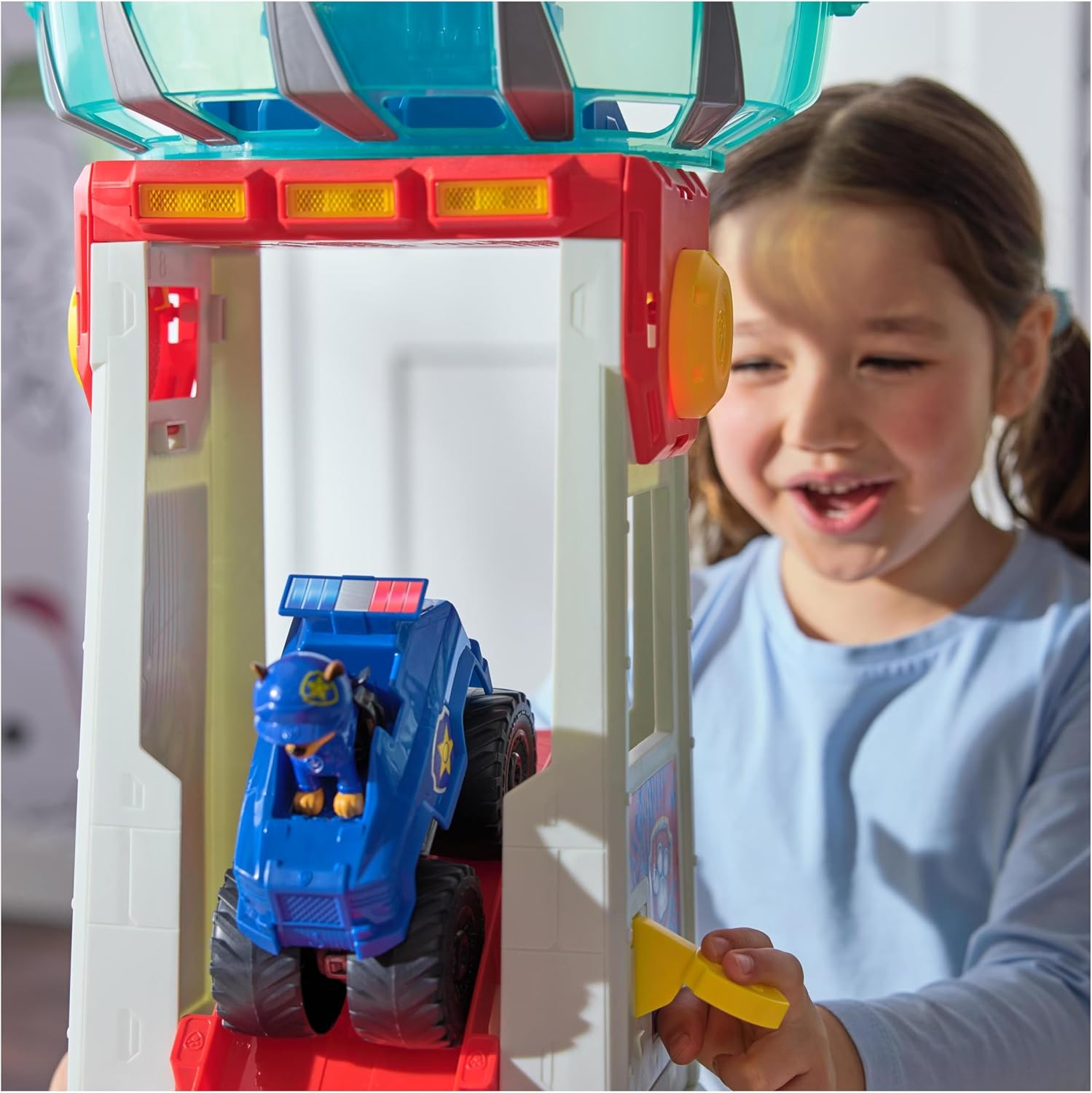 Detalle 2 de Paw Patrol 6069672 Rescue Wheels Super Loop Tower HQ-speelset met licht en geluid