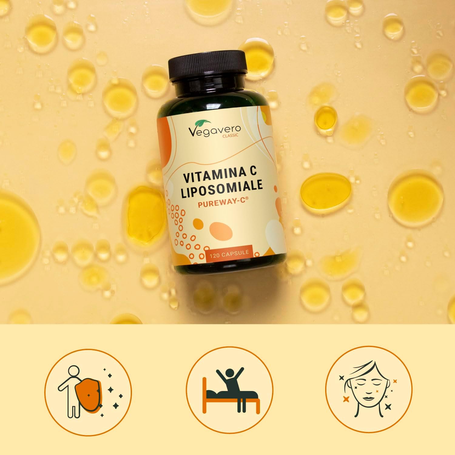Thumbnail 4 de Vegavero Vitamina C liposomiale 120 capsule 💊