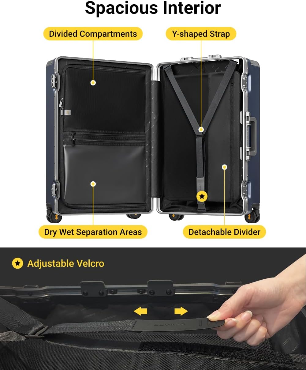 Thumbnail 5 de LEVEL8 24 Inch Zipperless Carry On