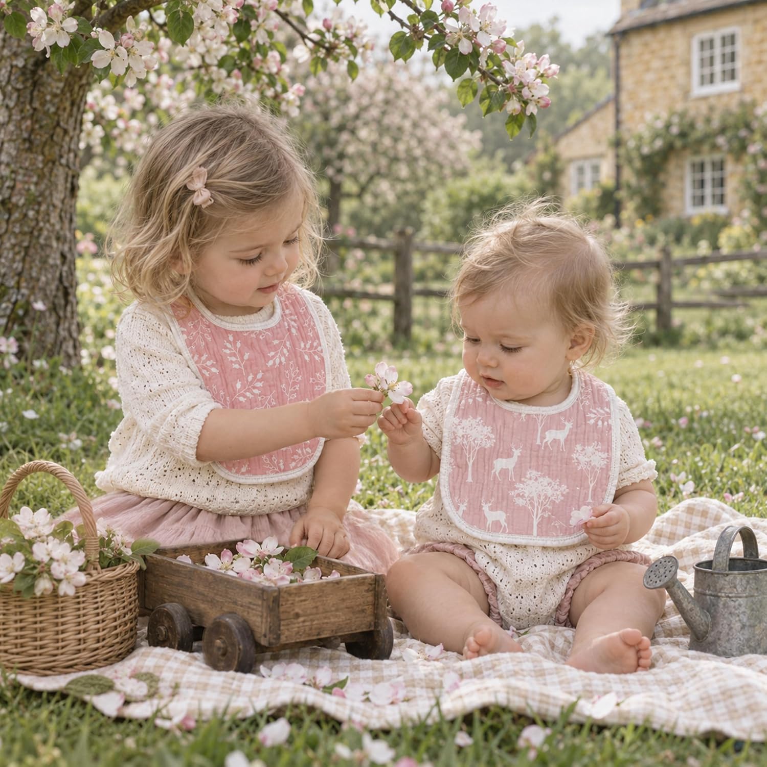 Detalle de GLLQUEN BABY 8-Pack Muslin Baby Bibs with Adjustable Snaps