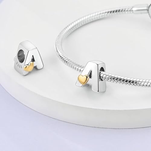 Thumbnail 1 de TINSLO A Alfabeto Charms Abalorios Colgante en plata 925 — compatible con pulseras y collares Pandora