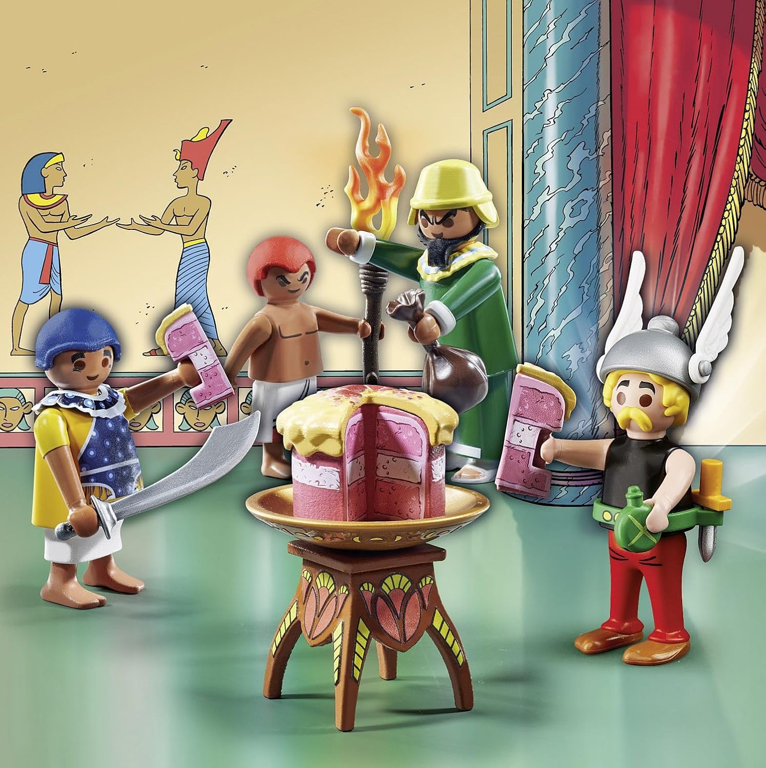 Thumbnail 2 de Playmobil 71269 Asterix: Artifis' Poisoned Cake — Cleopatra’s Taster and Artifis with Krukhut