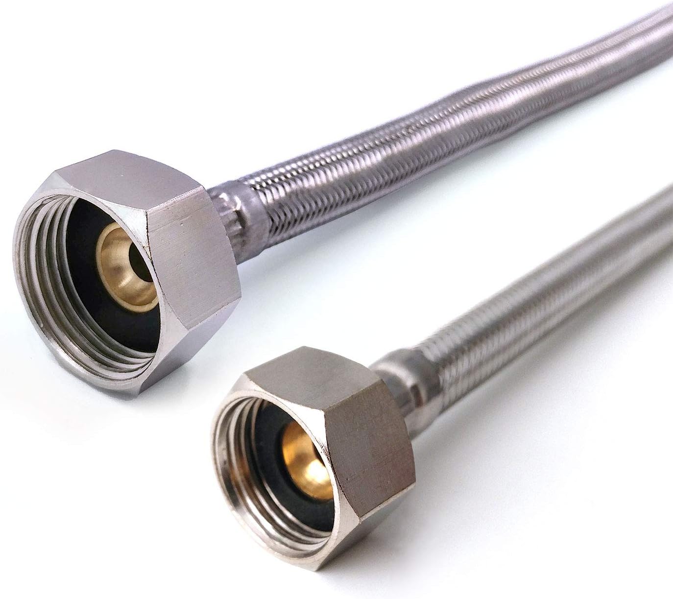 Detalle de 1/2" x 3/4" BSP 500mm Long Flexible Braided Hose – Bath Tap Flex Connector