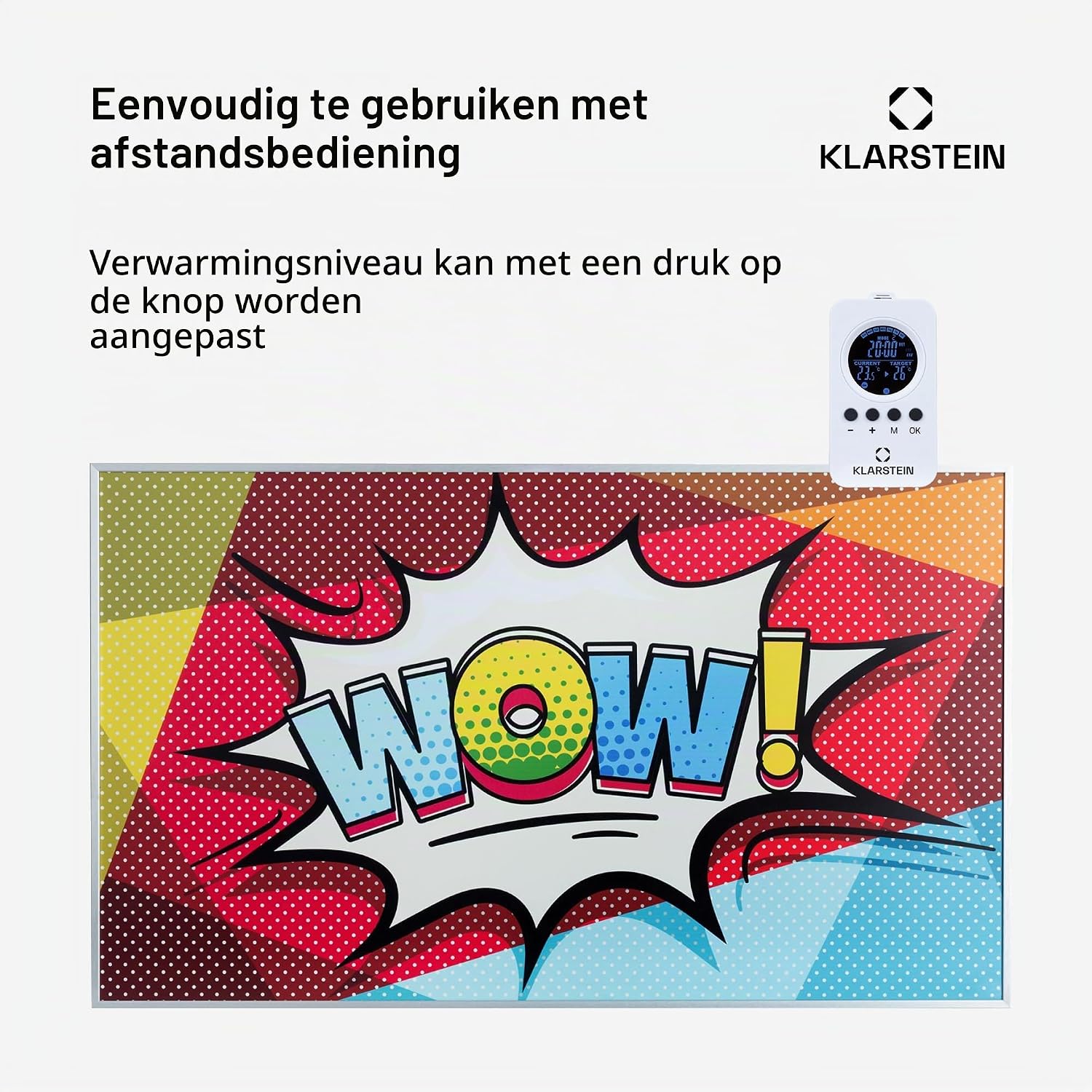 Detalle 2 de Klarstein infraroodverwarming 600 W met thermostaat en IP54