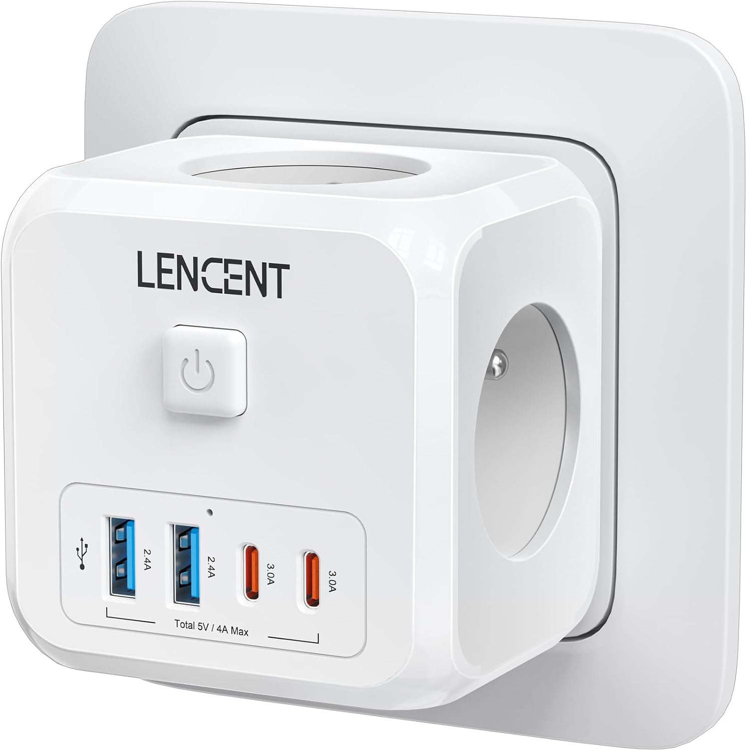 Detalle de LENCENT Murale Prise 7 en 1 USB