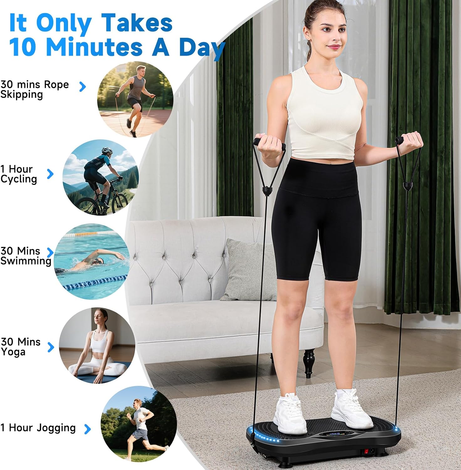 Detalle 2 de Vibration Plate 400 lb for Home 🏋
