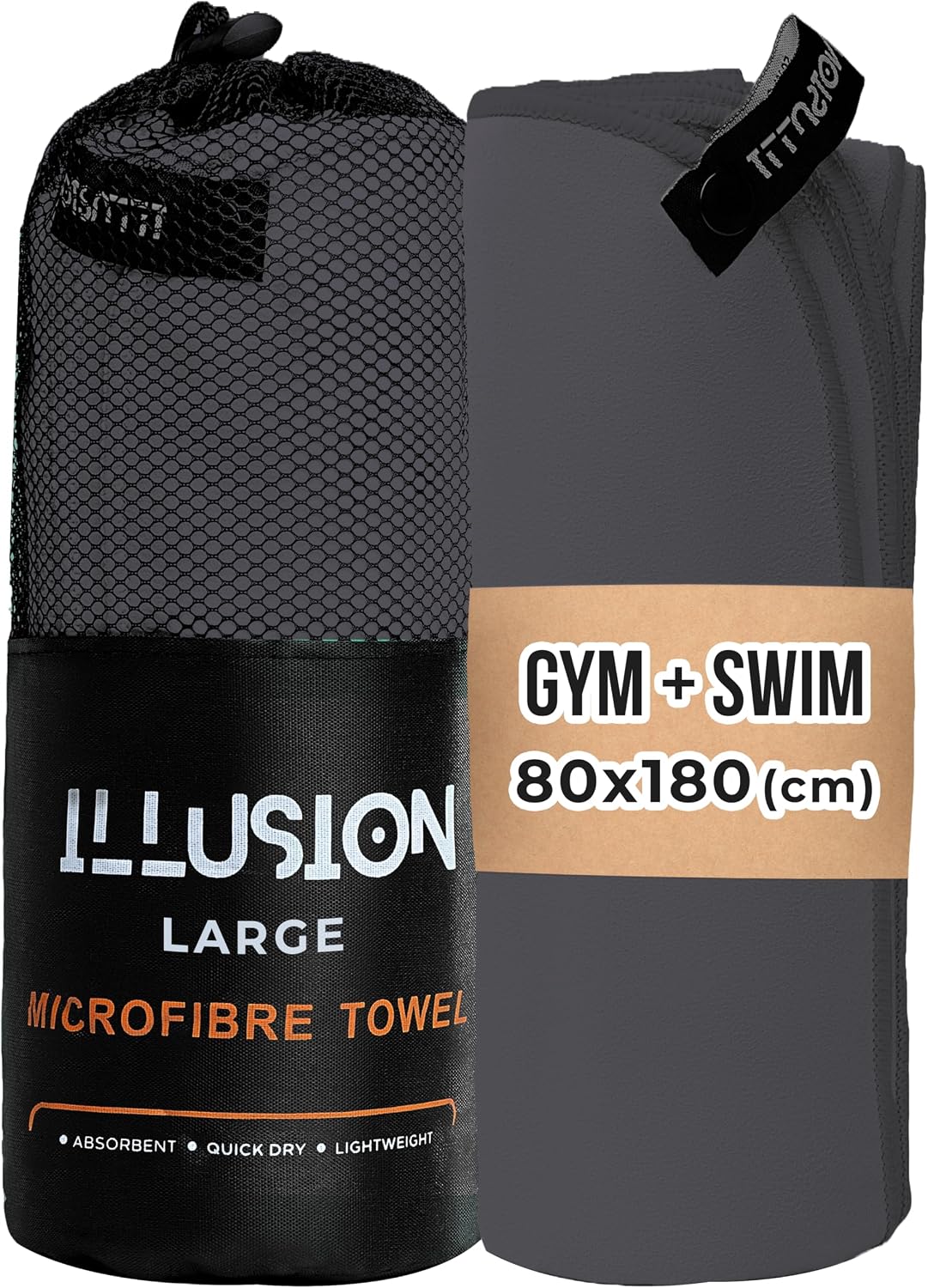 Detalle de illusion Extra Large Microfibre Towel 80x180 cm