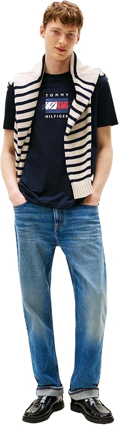 Thumbnail 3 de Tommy Hilfiger Camiseta Linear Flag XS Azul