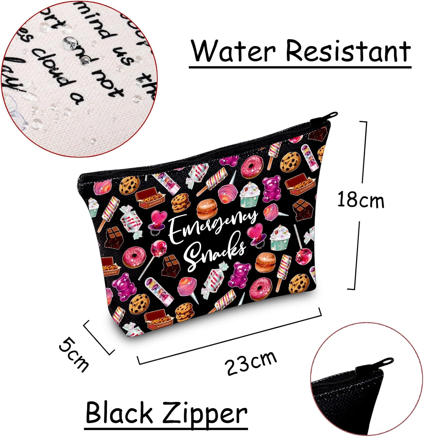 Detalle 2 de JXGZSO Reusable Snack Pouch, Polyester