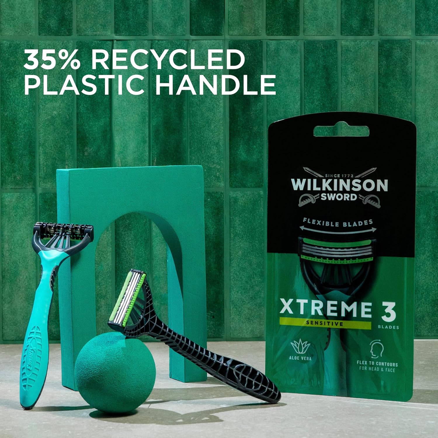 Thumbnail 6 de Wilkinson Sword Xtreme 3 Sensitive Men’s Disposable Razors – 8 Pack