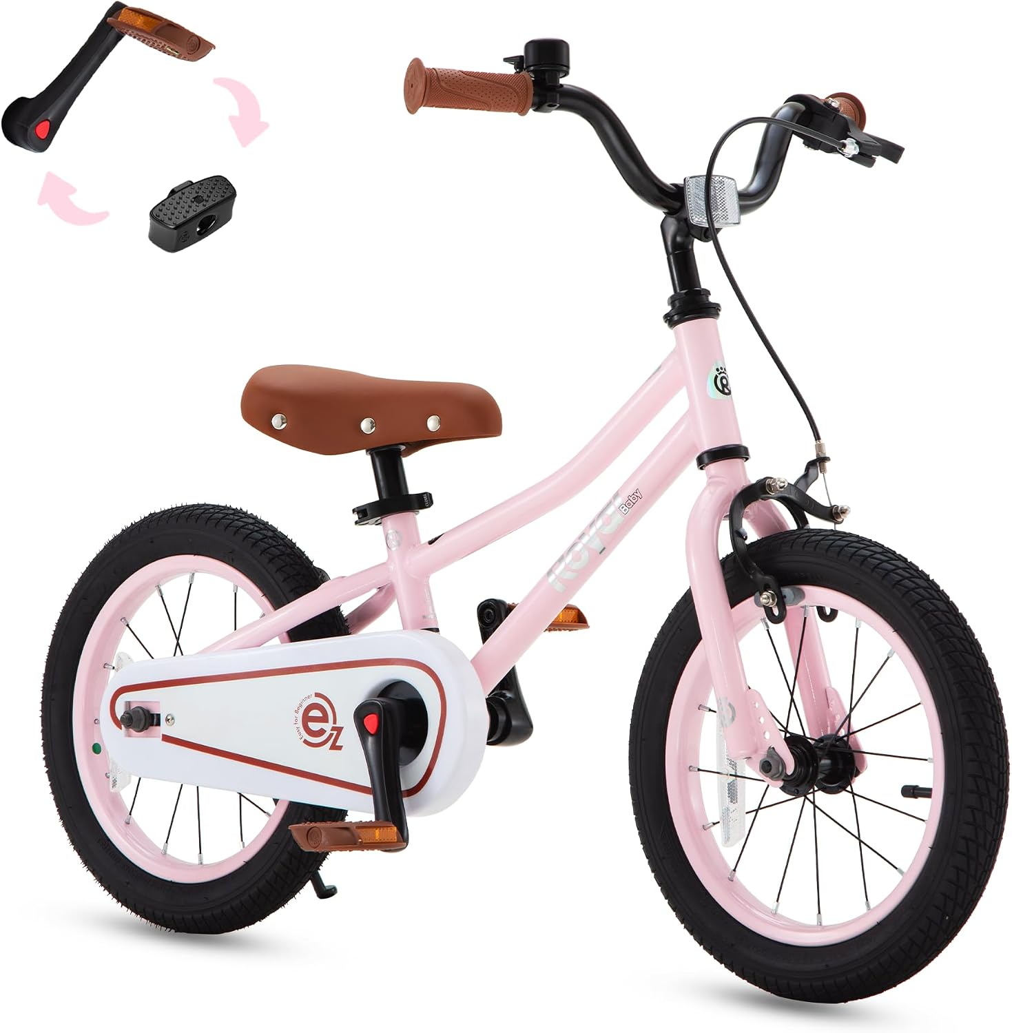 Detalle de RoyalBaby Kids Bike Terra EZ Balance to Pedal Convertible (14/16/18 Inch) for Ages 3–9