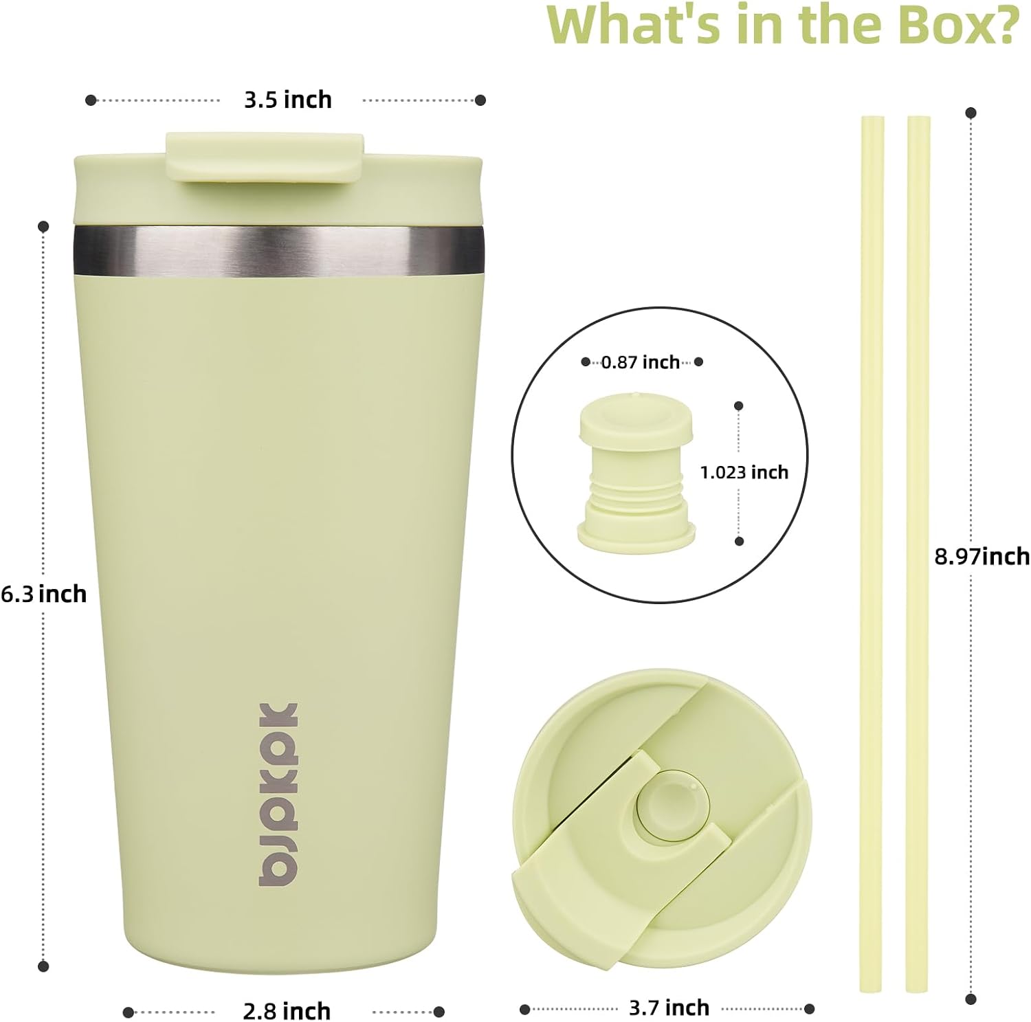 Detalle 2 de BJPKPK Coffee Tumbler 18 oz