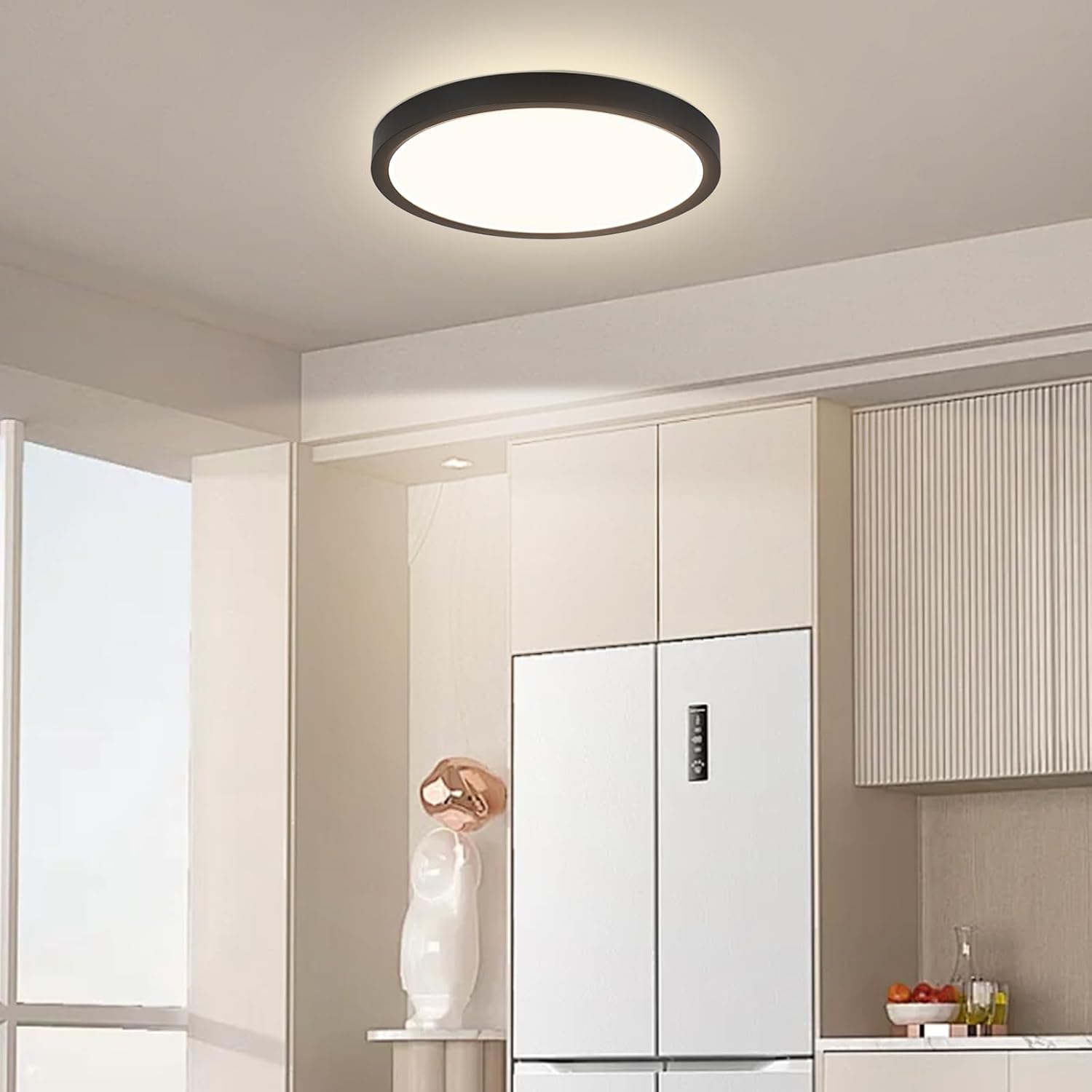 Detalle 2 de cupgow 18HMD-4K-DE led-plafondlamp, zwart, 18 cm, 15 W, 4000 K