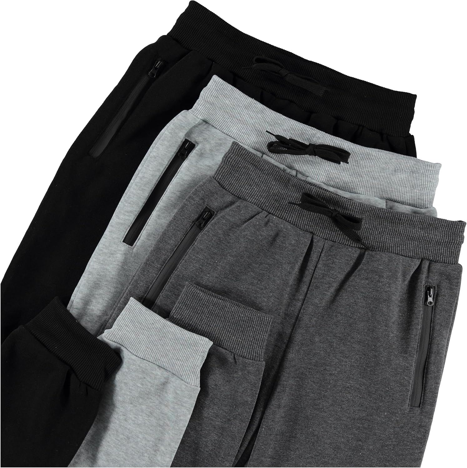 Thumbnail 2 de PURE CHAMP 3-Pack Boys Fleece Sweatpants with Zipper Pocket & Drawstring (Size 4-20)