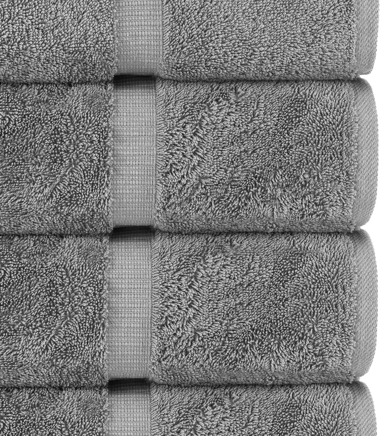 Detalle de Chakir Turkish Linens 100% Cotton Premium Bath Sheets (35"x70" - Gray)
