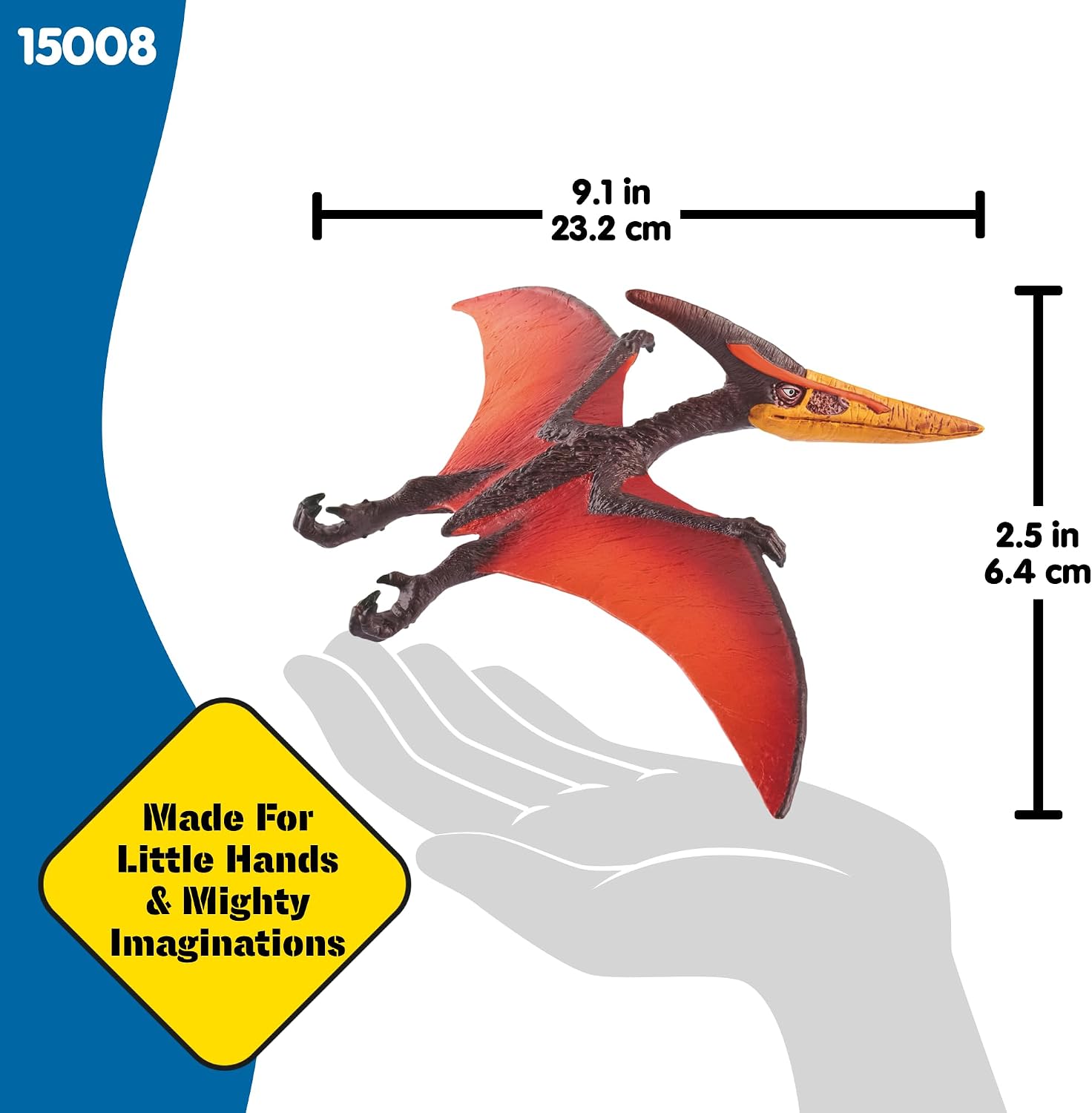 Detalle 2 de Schleich DINOSAURS Pteranodon 15008 dinosaurusfiguur met rode vleugels