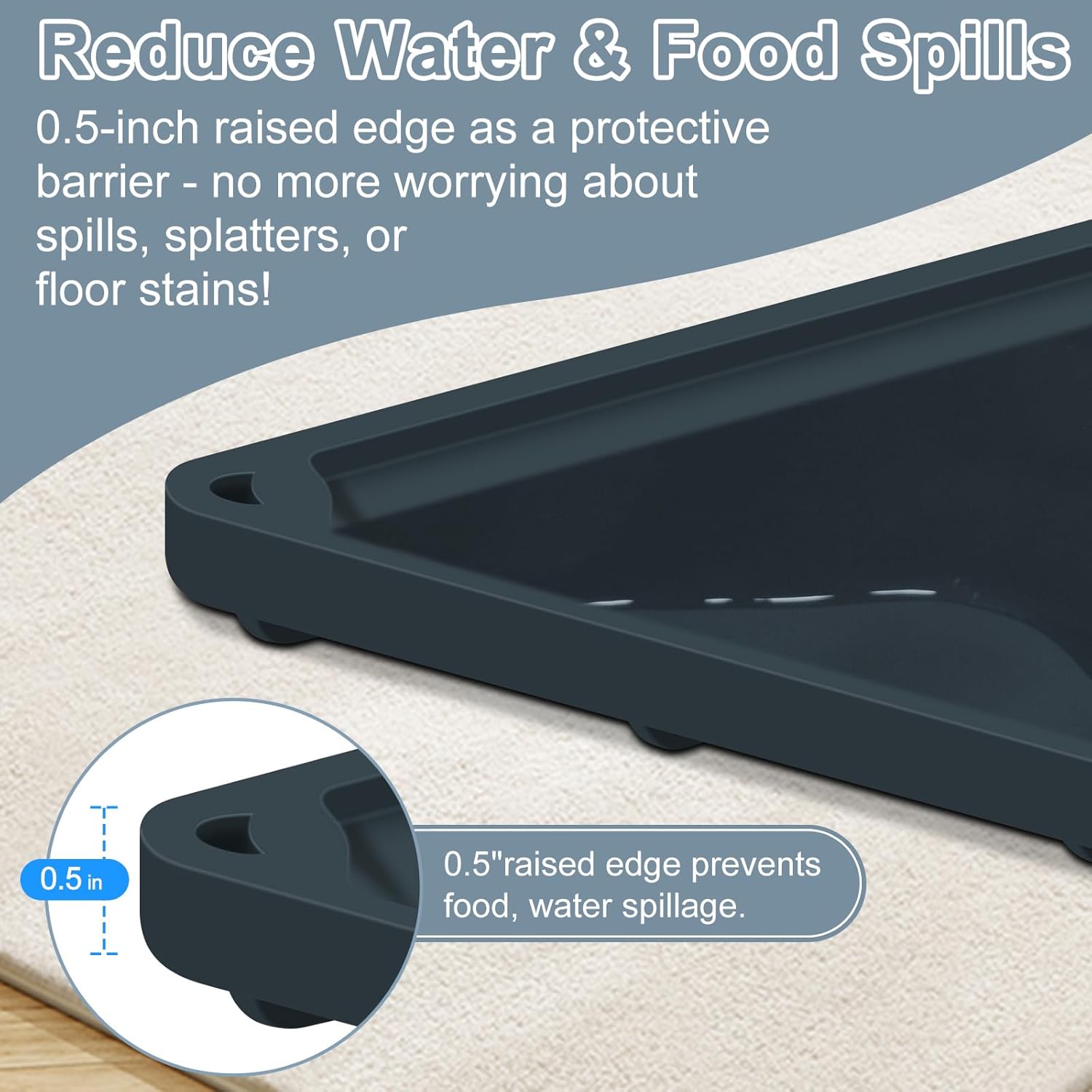 Thumbnail 3 de Gimilife Silicone Non-Slip Pet Food Mat