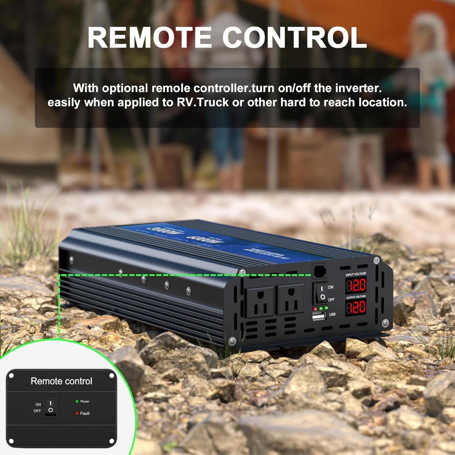 Detalle de 3000W Power Inverter 12V to 120V