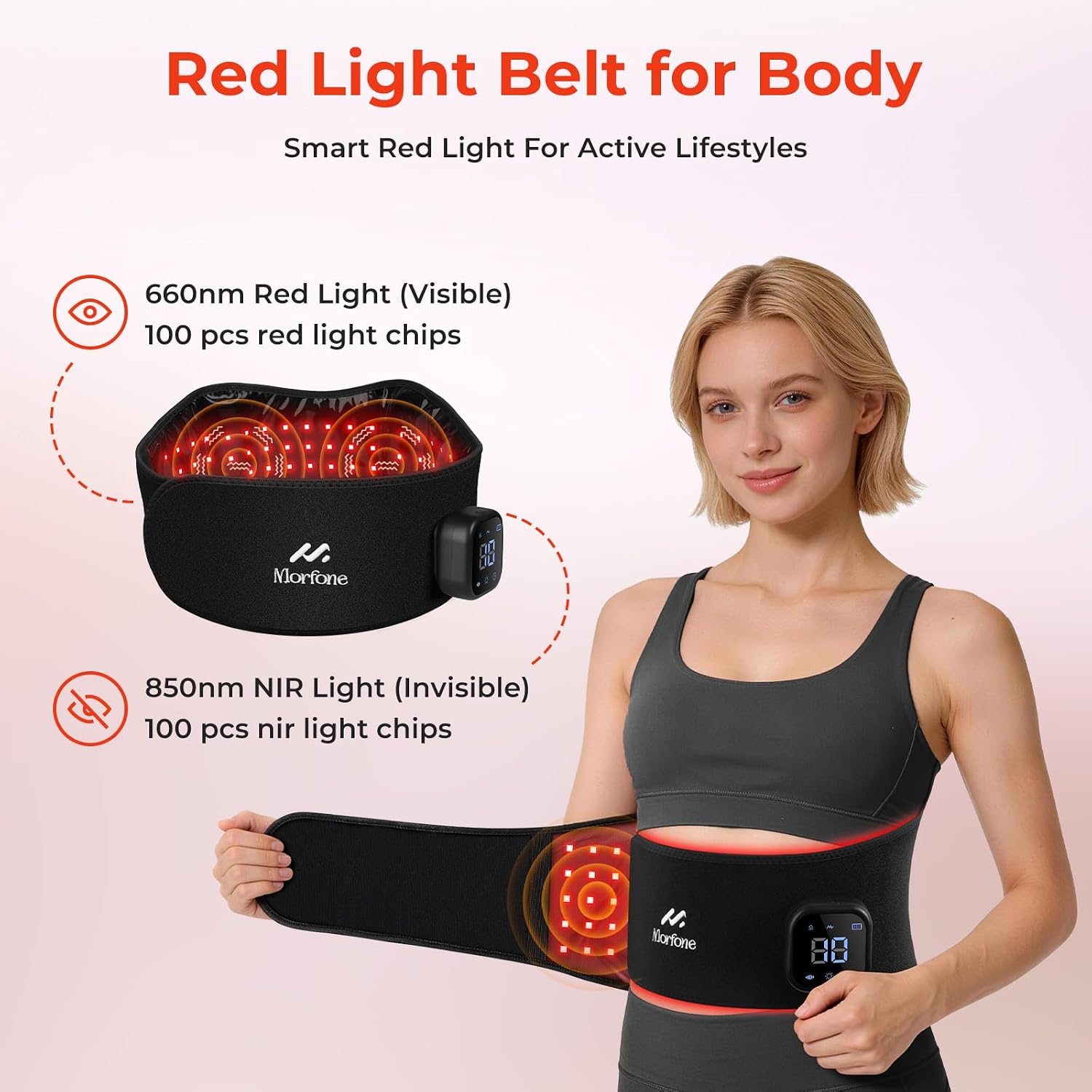 Detalle de Morfone Red Light Belt 660nm