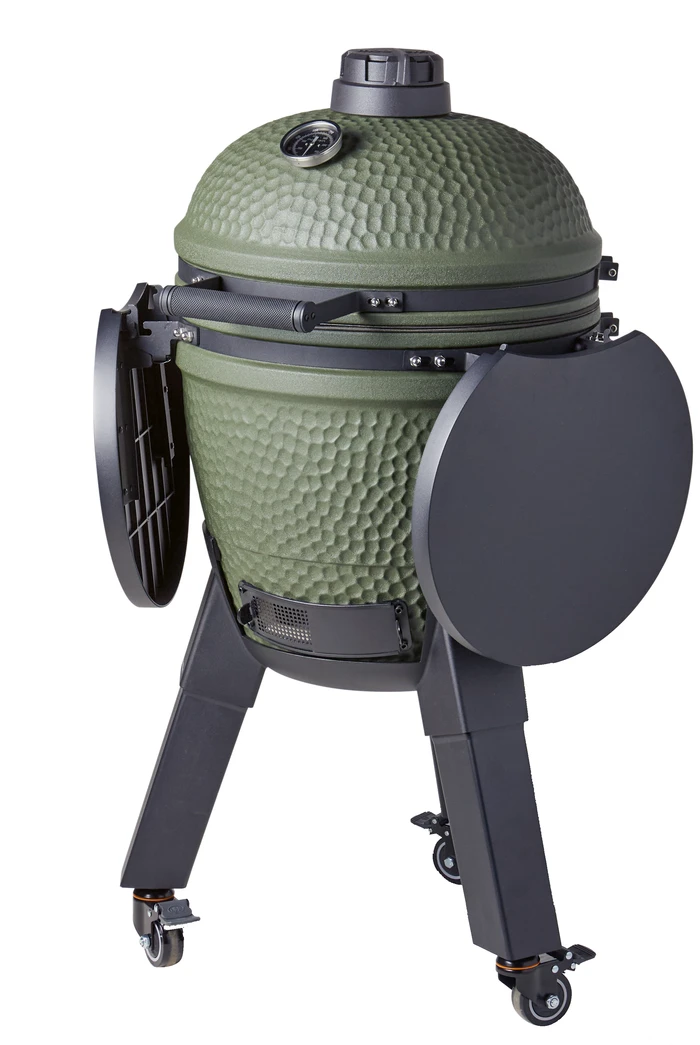 Thumbnail 13 de Moddern Green Complete – keramischer Kamado-Grill mit verstellbarem Rost und stabilem Untergestell