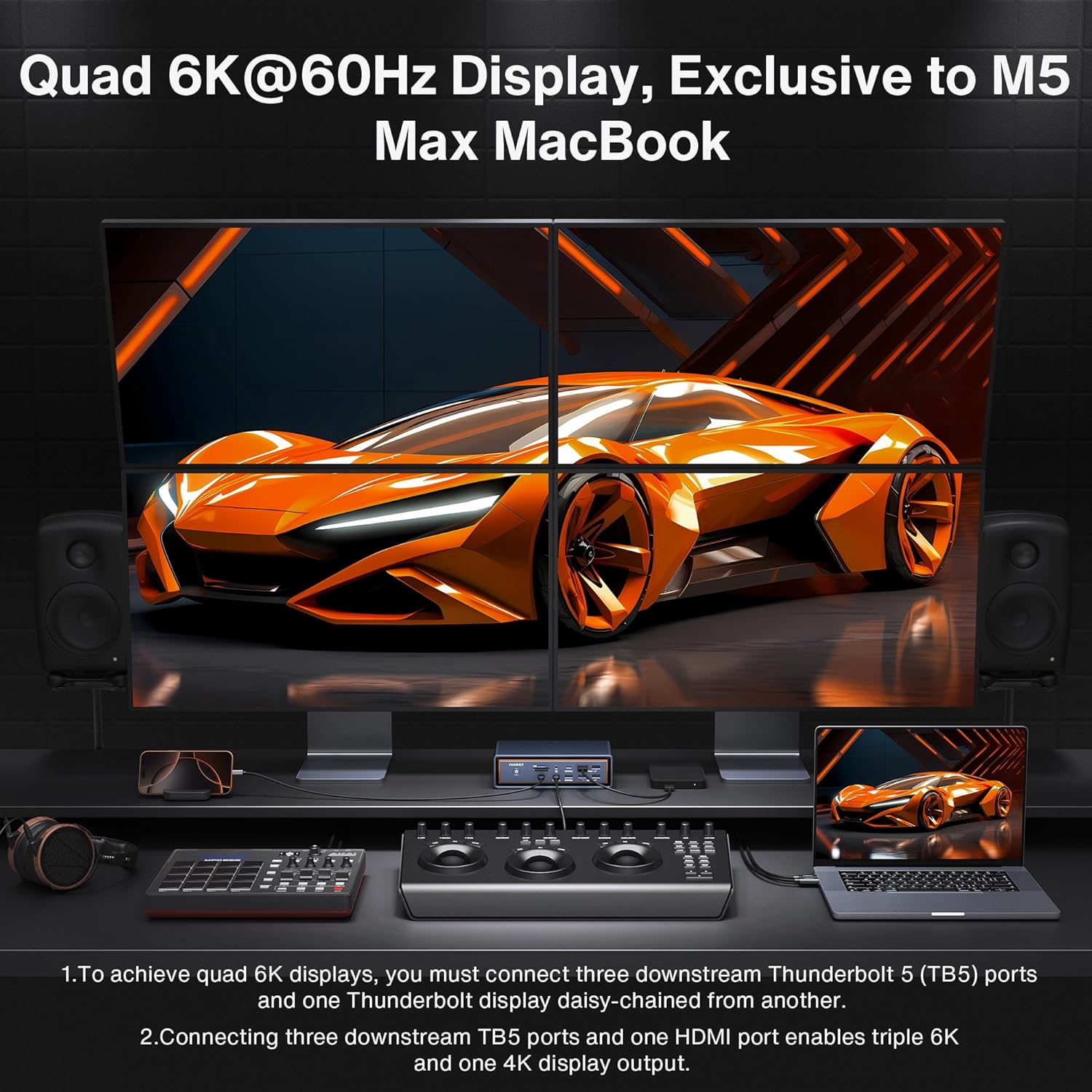 Detalle 2 de iVANKY FusionDock Max 2 23-in-1 Thunderbolt 5 dock