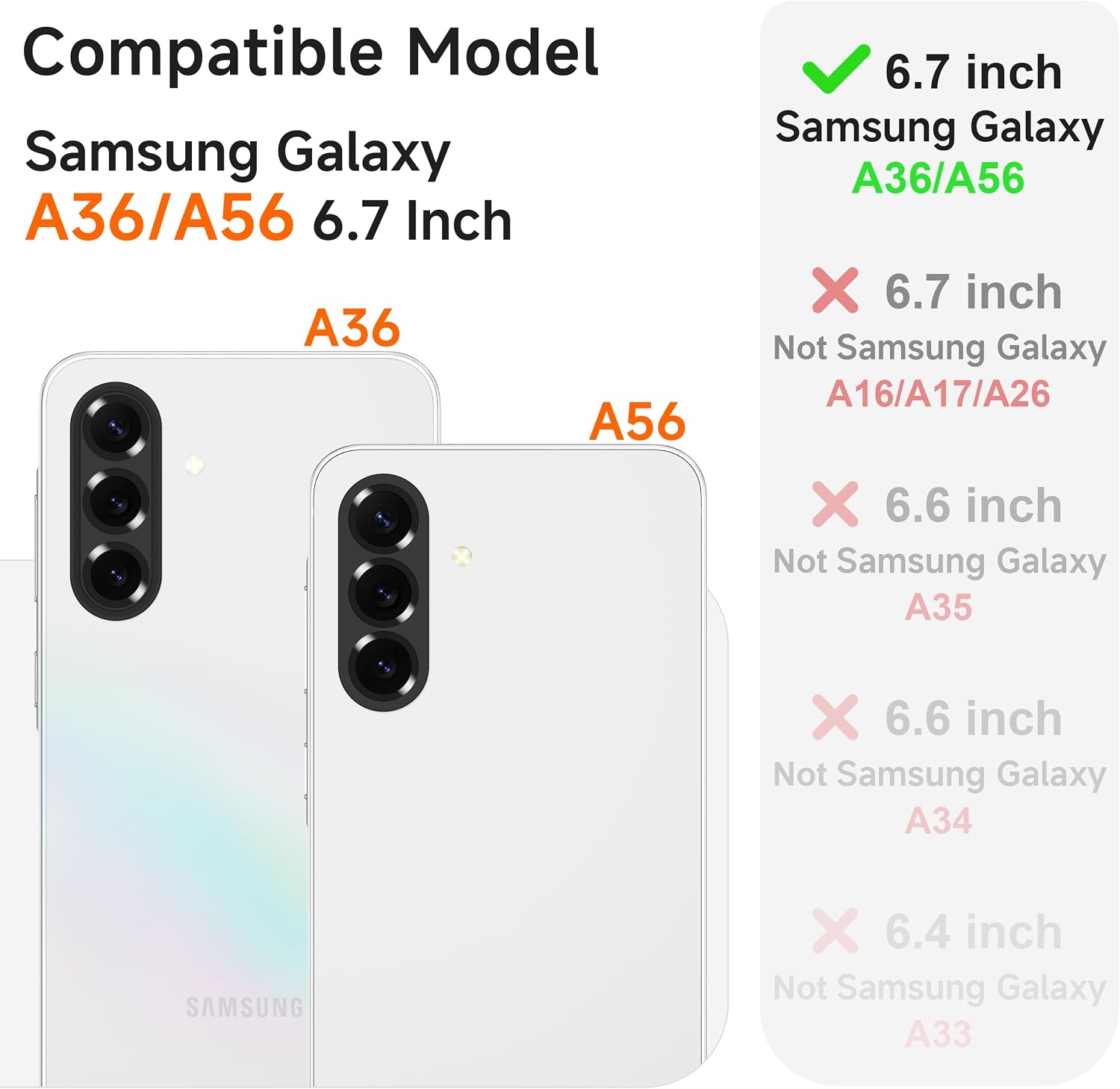 Detalle 2 de ORETECH Coque Samsung A56/A36 transparente 2 verres