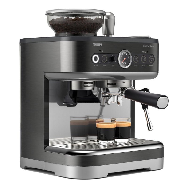 Thumbnail 1 de Cafetera semi-automática Philips Barista Brew PSA3218/10 con molinillo y jarra integrada