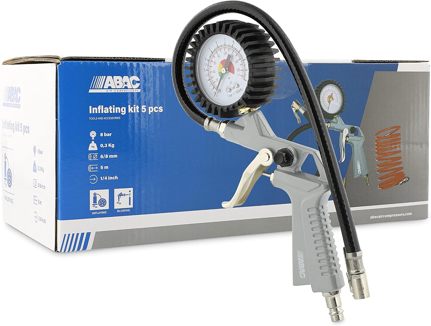 Thumbnail 5 de ABAC G-811TI Kit Gonfiaggio 5 pezzi 8 bar