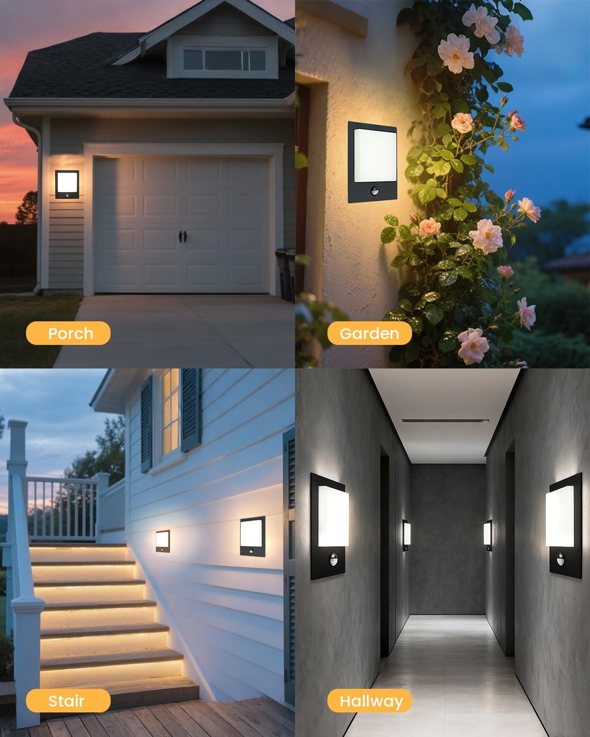 Thumbnail 6 de MULANDI Outdoor Wall Light with Sensor