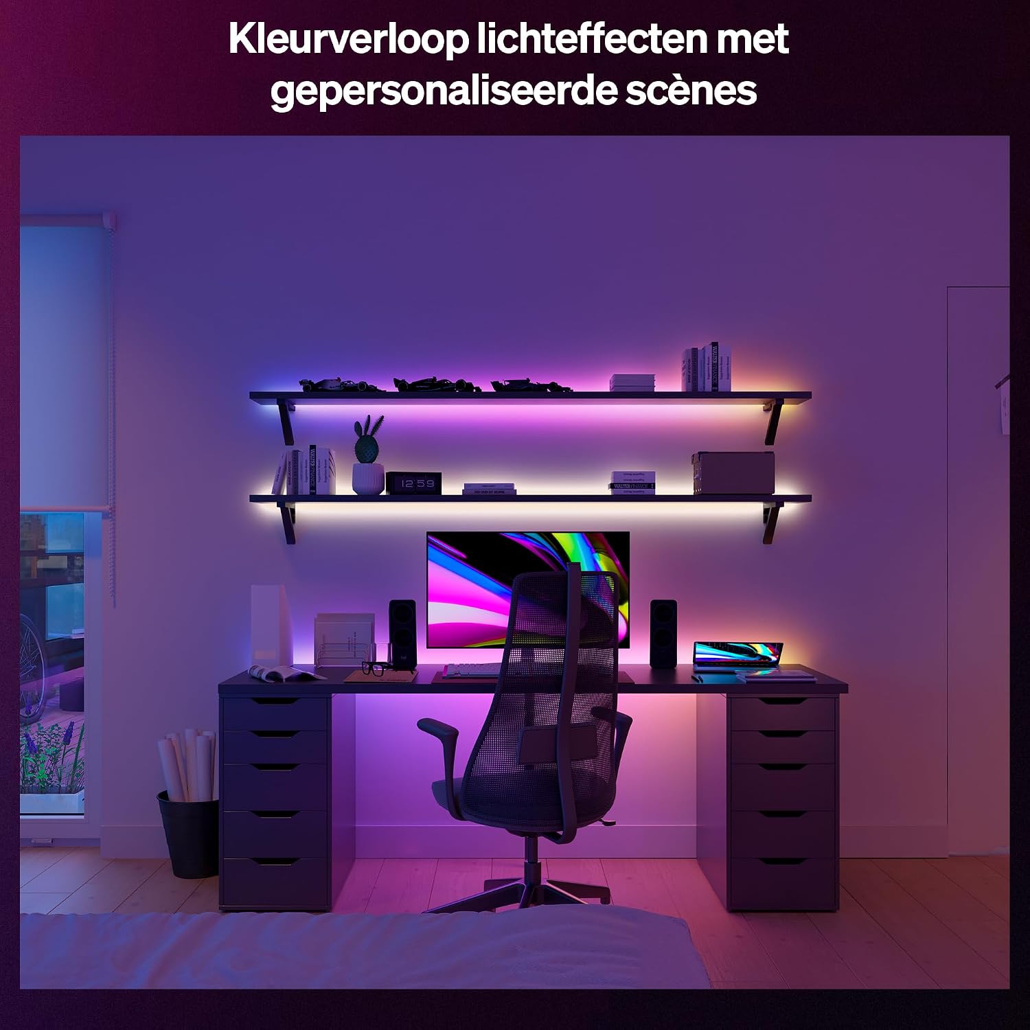 Detalle 1 de Philips Hue Essential 929004295001 RGBIC-ledstrip van 10 m voor binnen