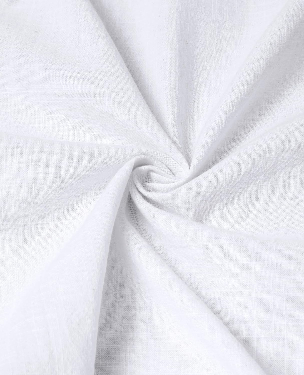 Thumbnail 5 de siliteelon Men’s Grandad Collar Long Sleeve Linen Shirt with Pocket (Regular Fit)