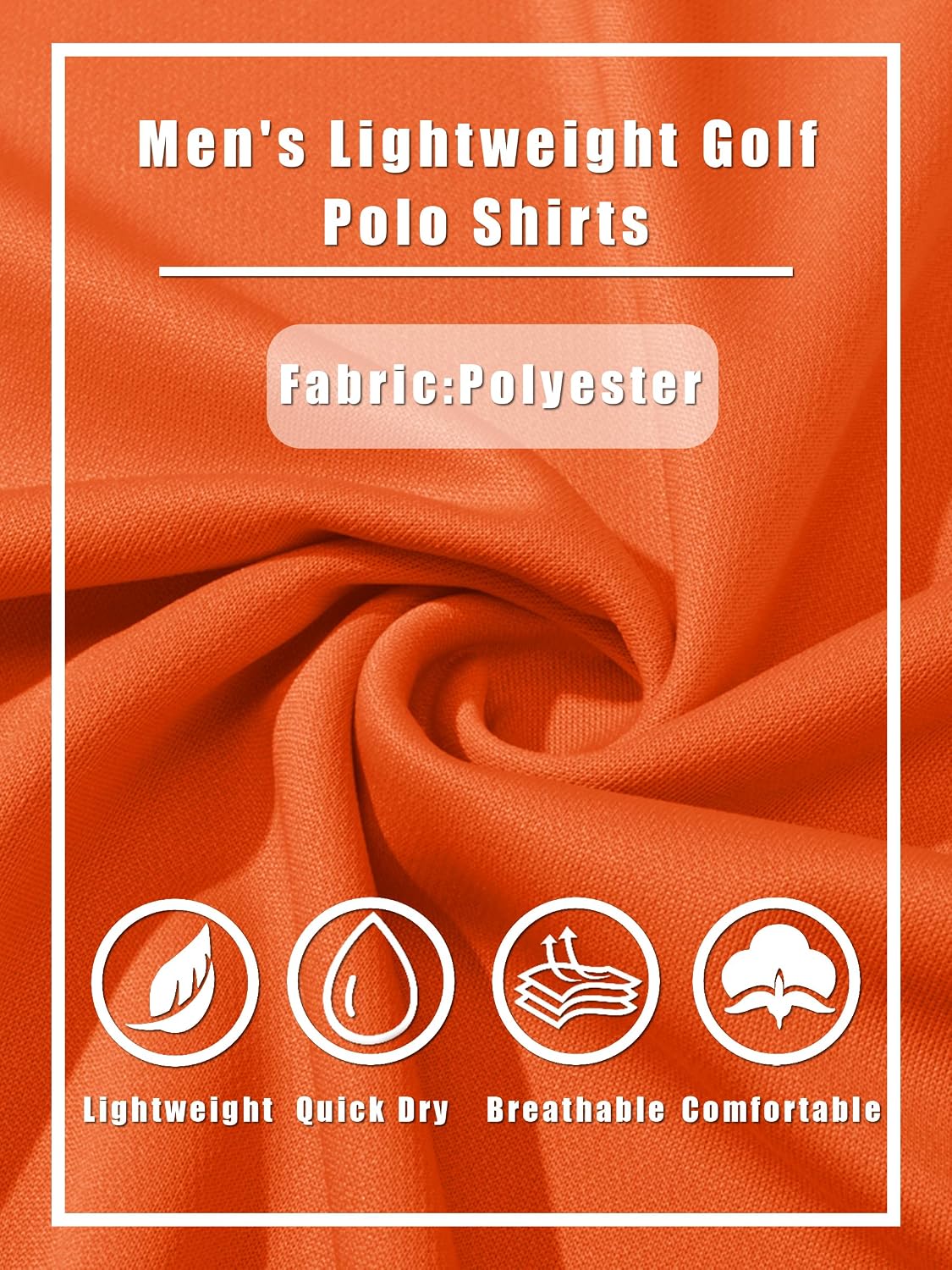 Thumbnail 6 de TACVASEN Men's Long Sleeve Polo Shirt – Quick Dry, Breathable Golf/Work Top