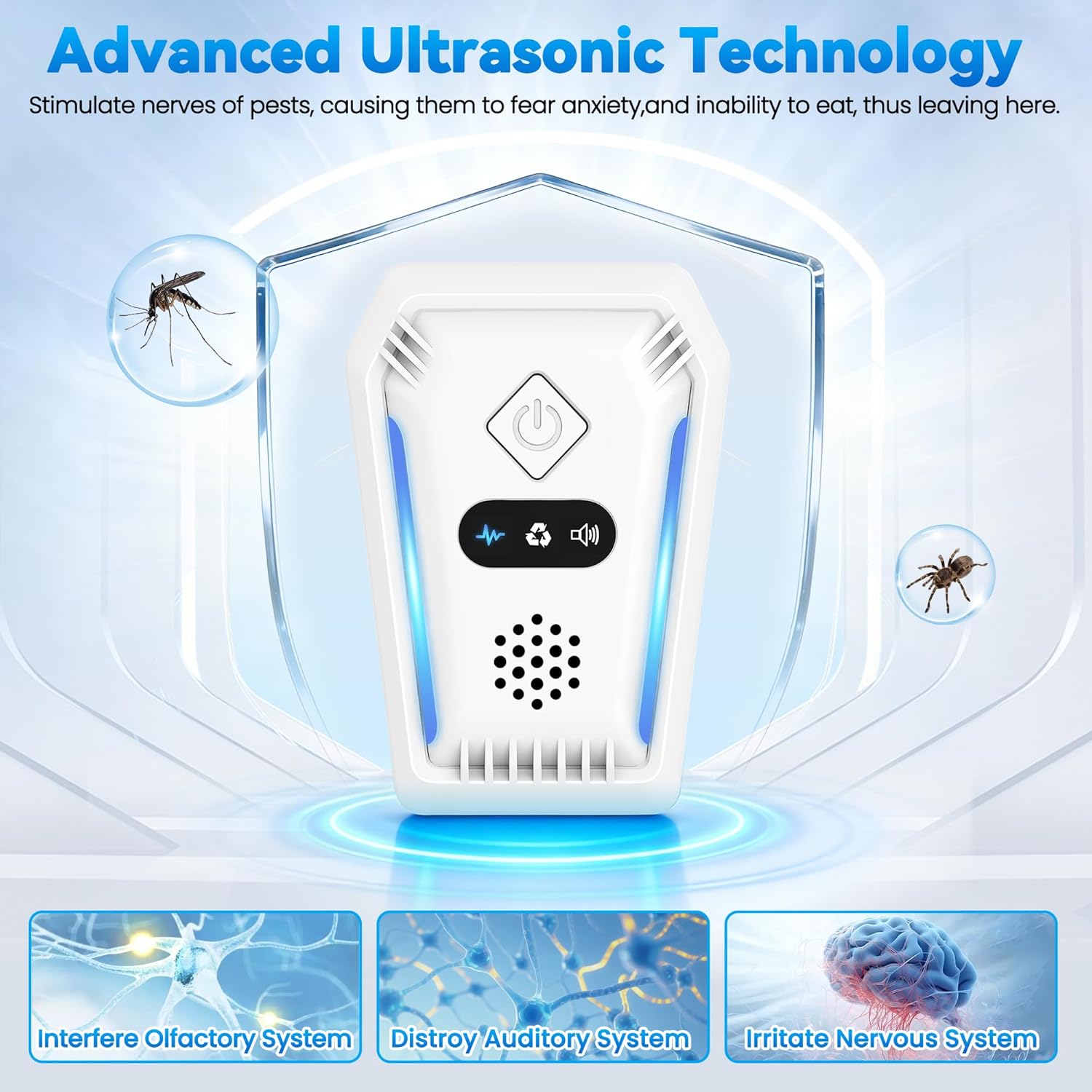 Detalle 2 de Upgraded Ultrasonic Pest Repeller 6 Pack