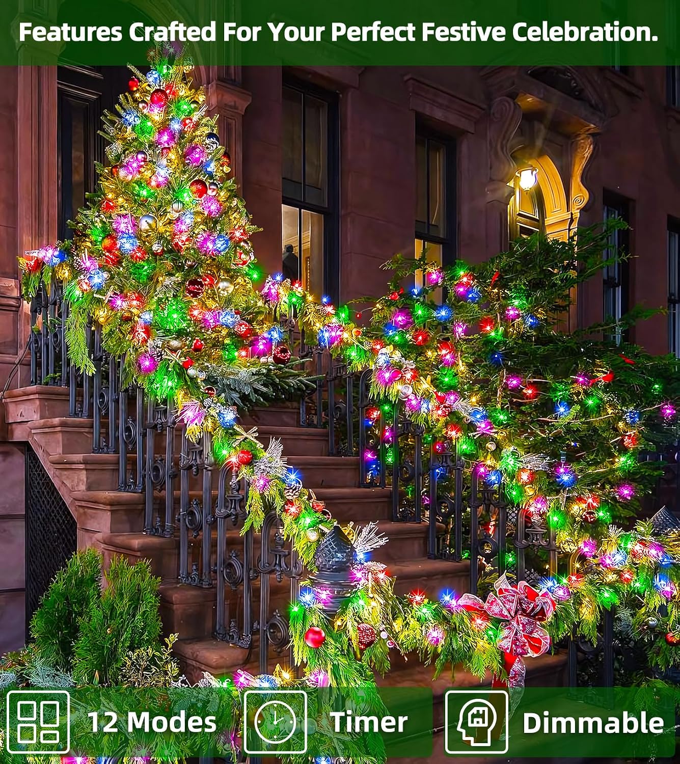Thumbnail 1 de BPAZVUH UNI-750L Christmas String Lights, 239 ft, 750 Multicolour LEDs