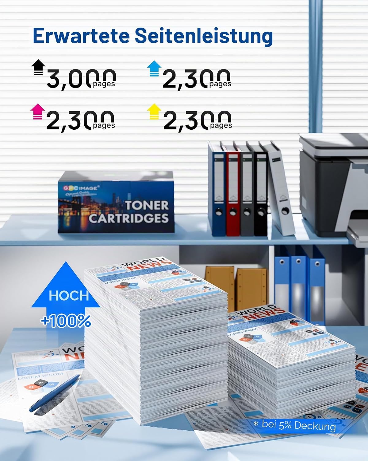 Thumbnail 2 de GPC IMAGE TN247 TN243CMYK – 5er-Pack kompatibel mit Brother Druckern (DCP/HL/MFC L-Serie)
