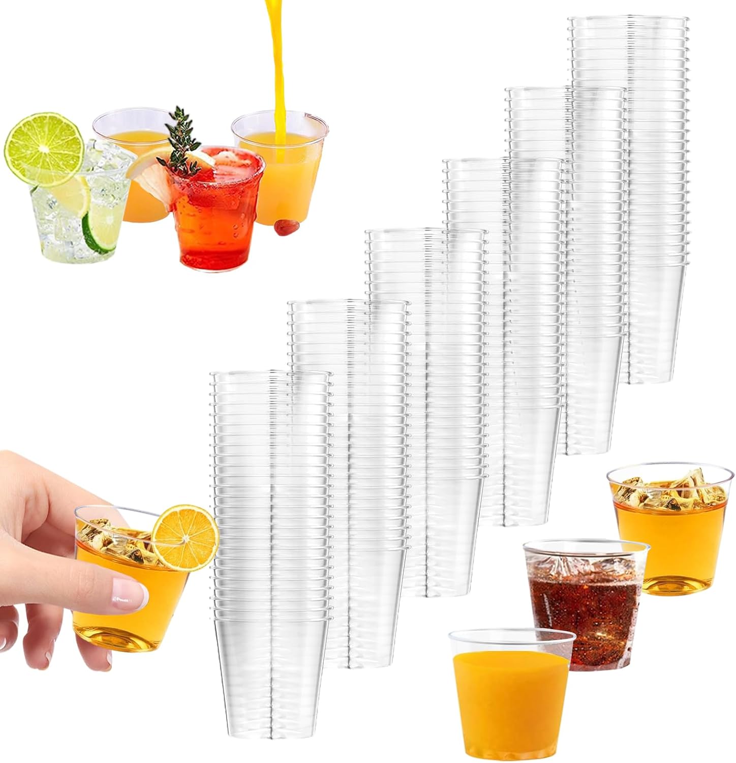 Detalle de Behiruch LJG200P snapsglas i plast, 30 ml, 200-pack