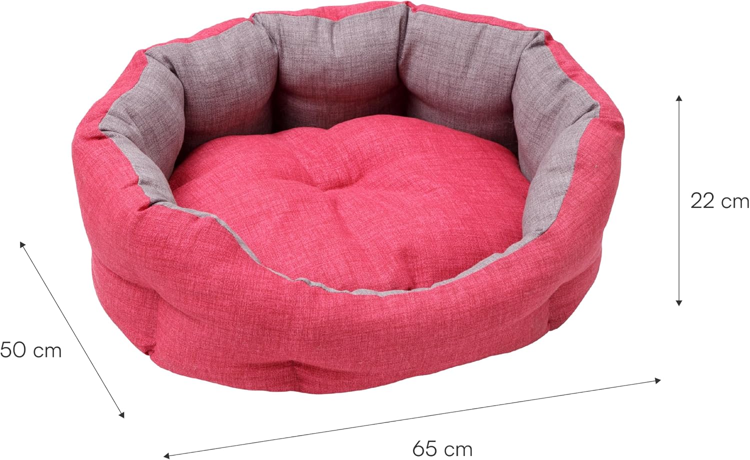 Detalle de Baroni Home Cuccia in tessuto Taglia L 50x65 cm