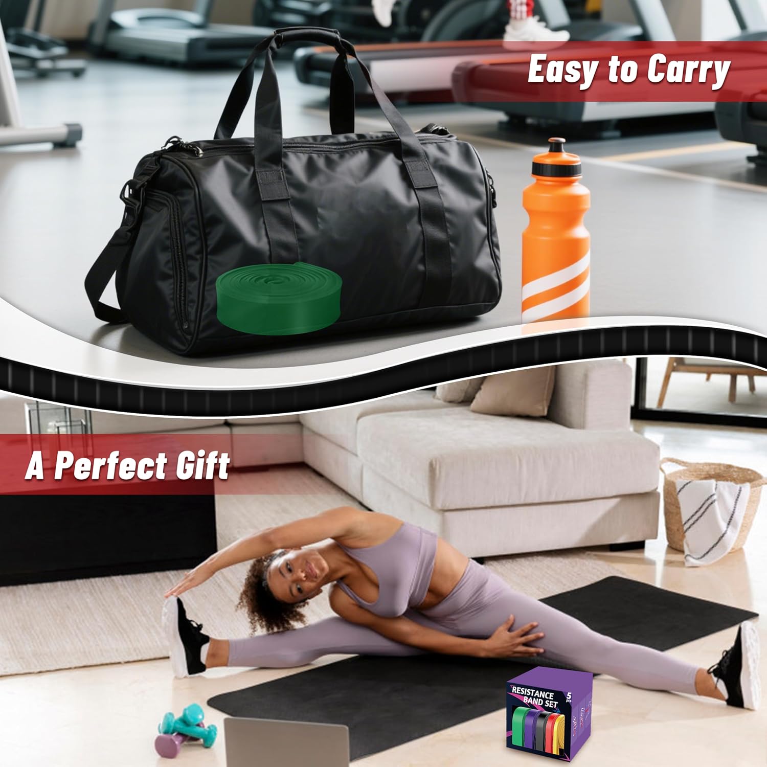 Thumbnail 6 de Pull Up Assistance Bands – 5-Set Resistance Bands for Full-Body Training