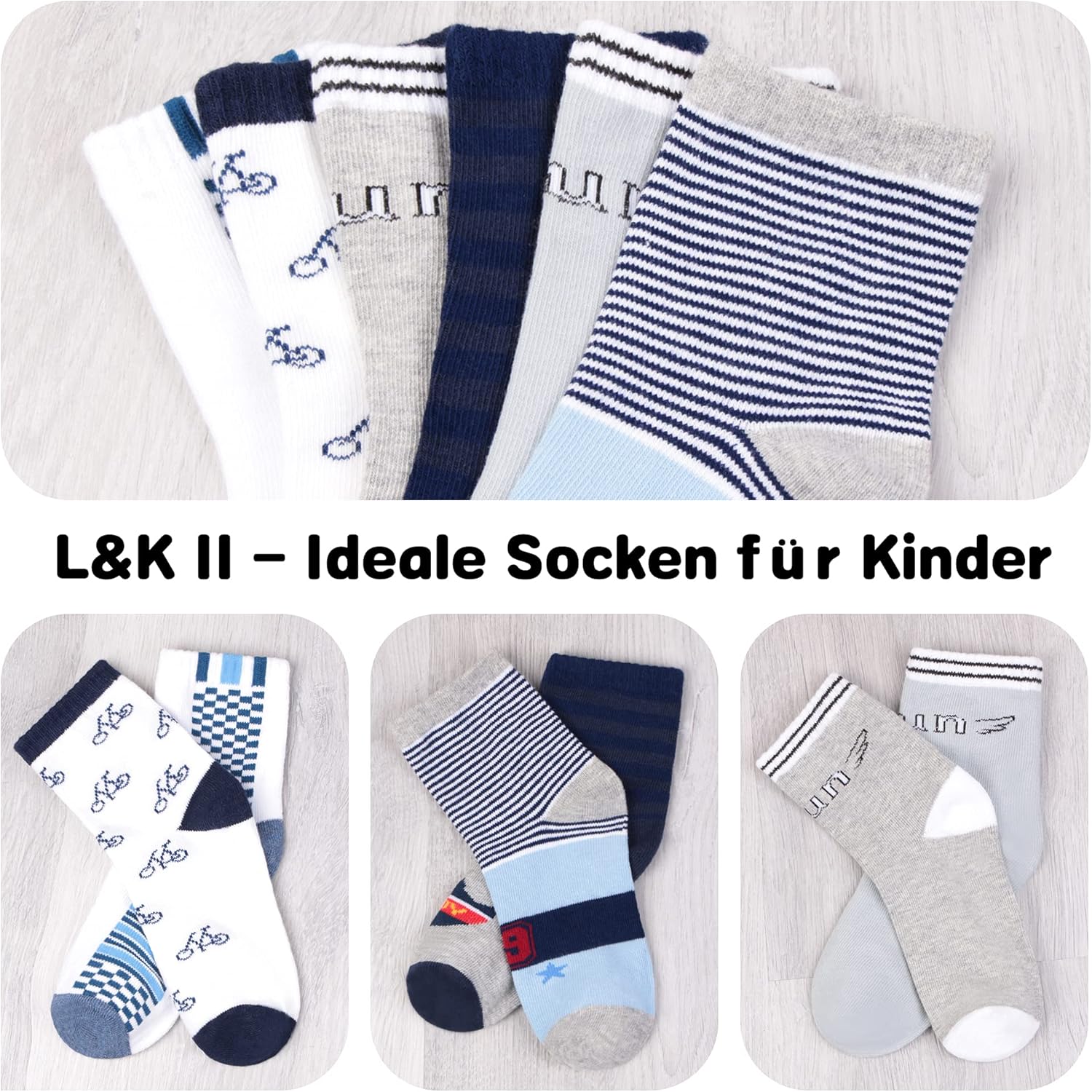 Thumbnail 2 de Libella 12 Paia Calzini sneaker bambino ragazzi colorati 2116VA