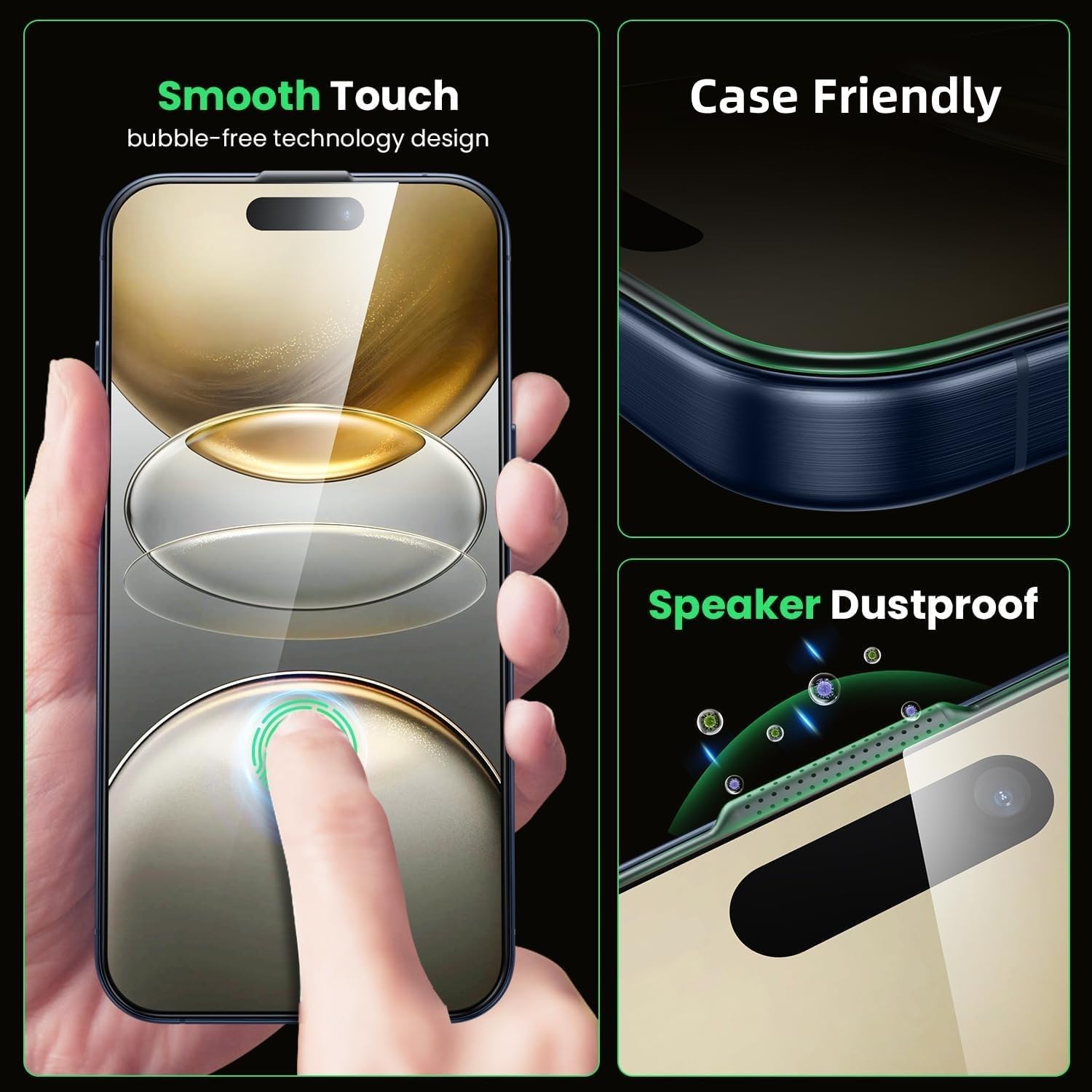 Thumbnail 4 de WSKEN iPhone 17 Pro Privacy Screen Protector 24°