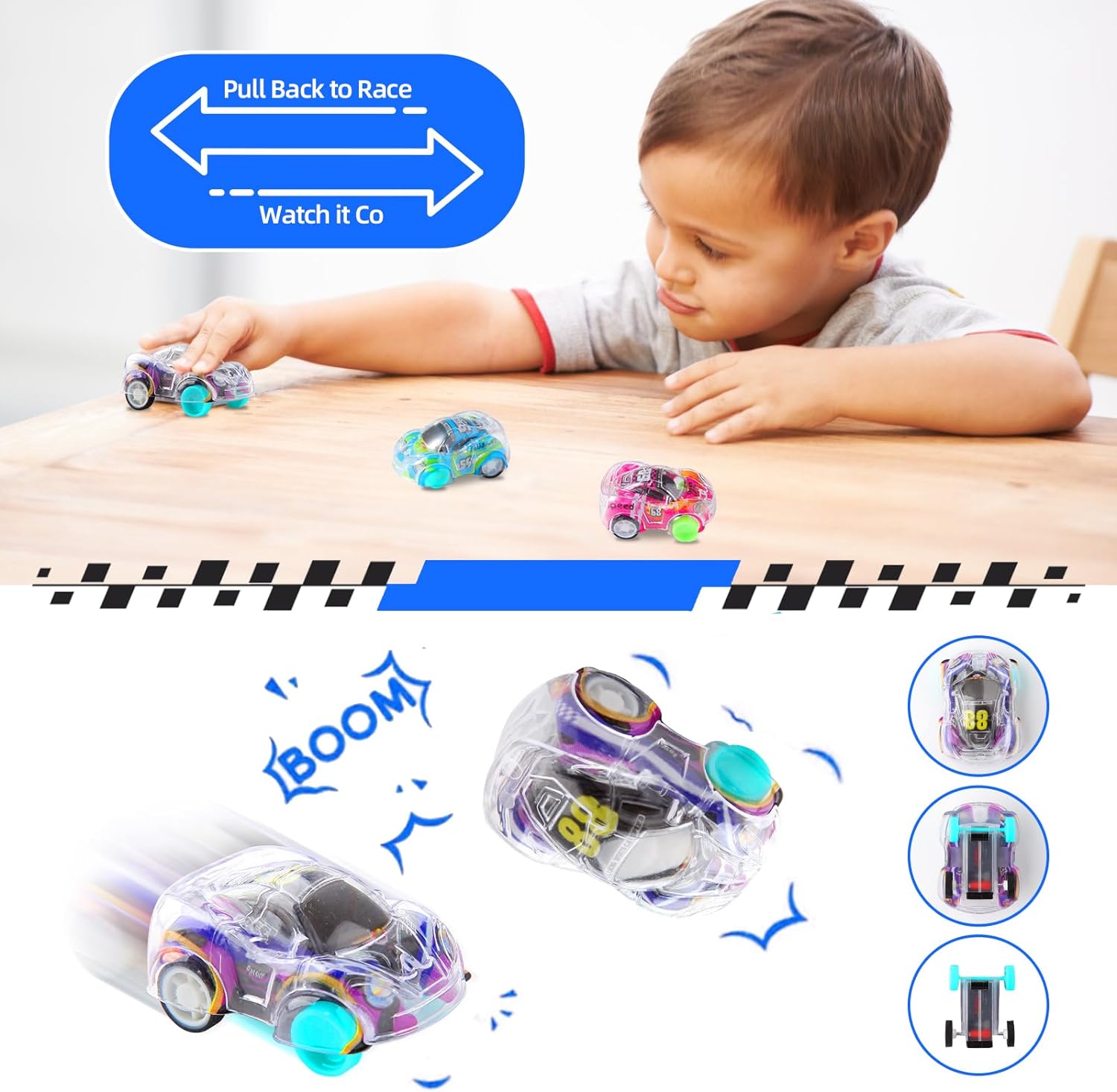 Detalle 2 de Benzem 50 Pcs Pull Back Cars