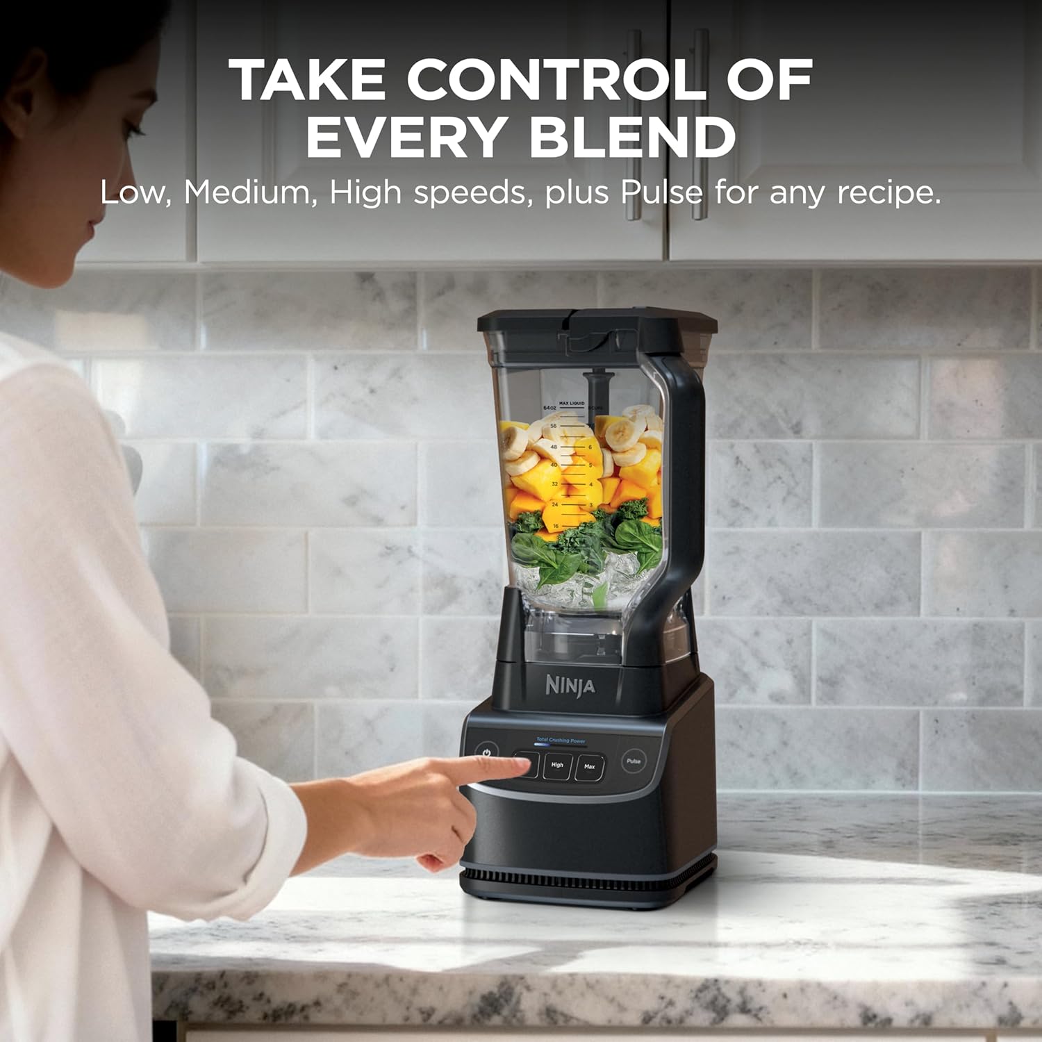 Detalle 2 de Ninja UltraCrush Professional Blender (BP201) | 1000W motor, XL 72-oz pitcher, Total Crushing Technology