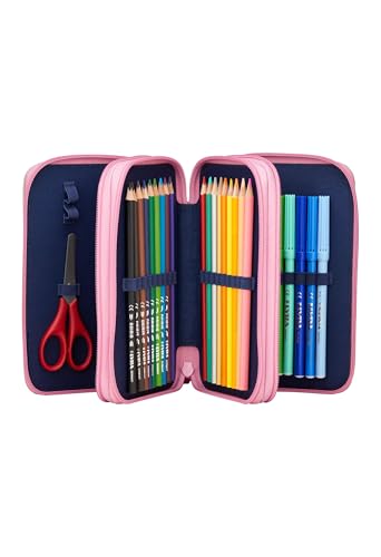 Detalle 2 de ergobag Maxi Mäppchen Set 40-Teilig, Lyra Farbenvielfalt & Filzstifte – Pink