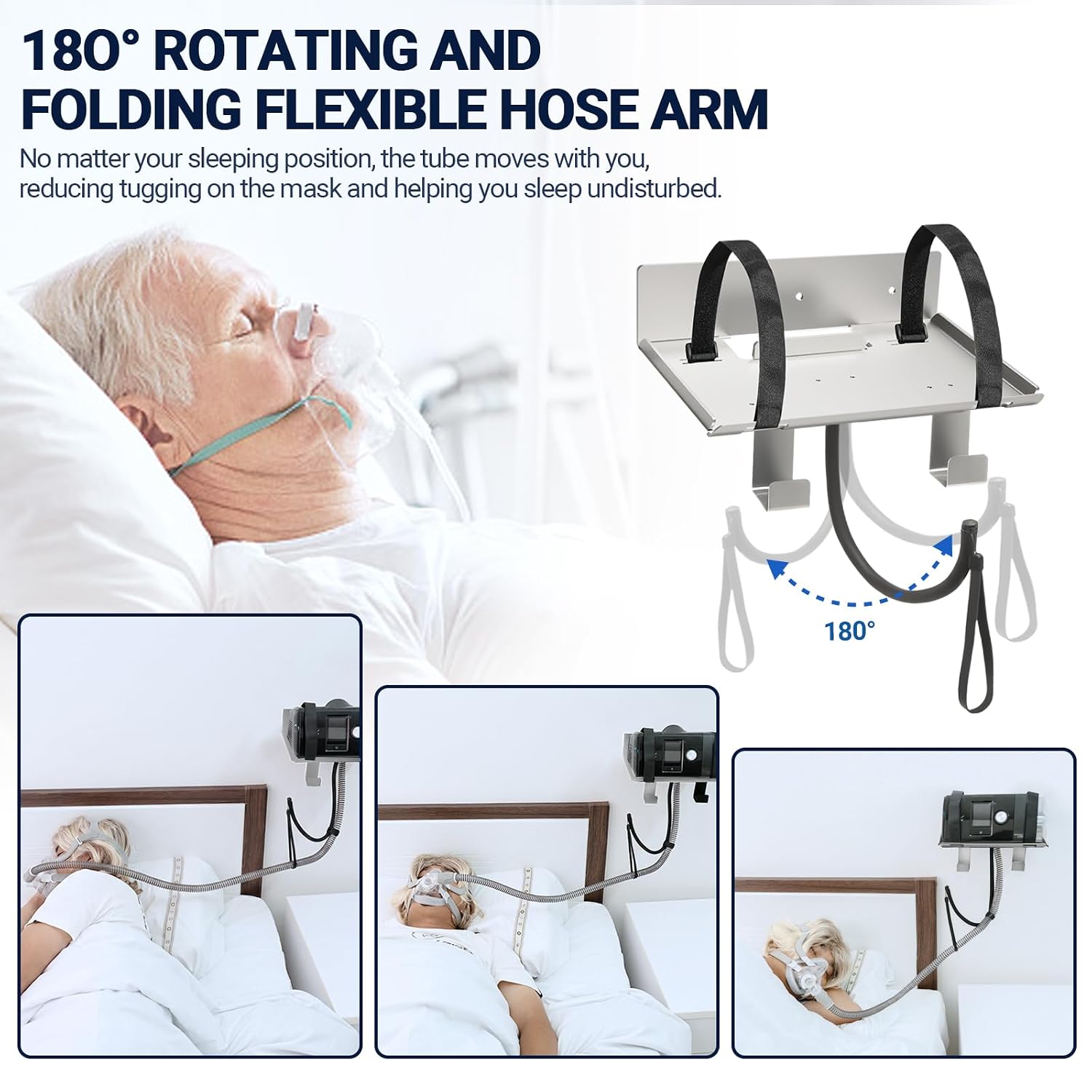Thumbnail 6 de Comeacross CA-CPAP Wall Mount Shelf for ResMed AirSense 10, Aluminium