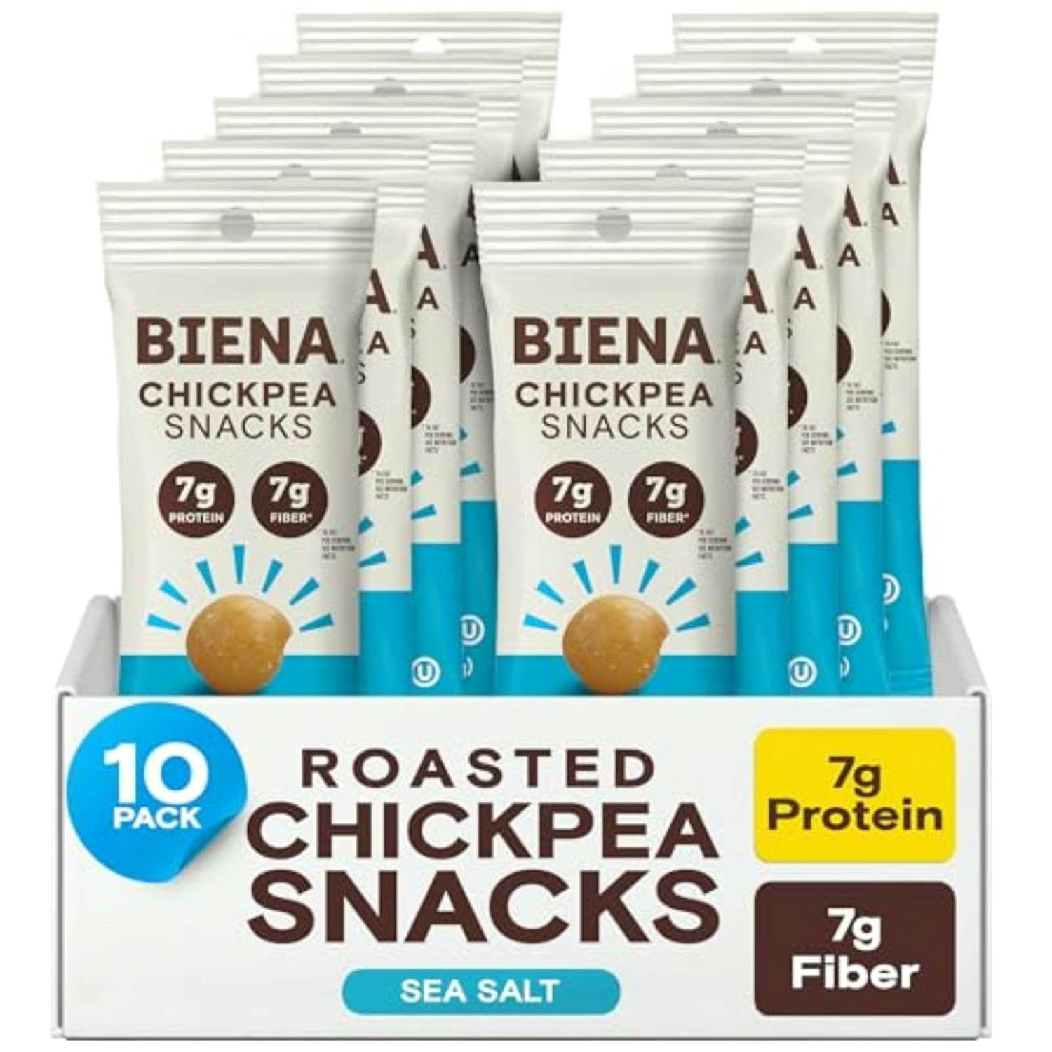 Detalle de BIENA Chickpea Snacks Sea Salt