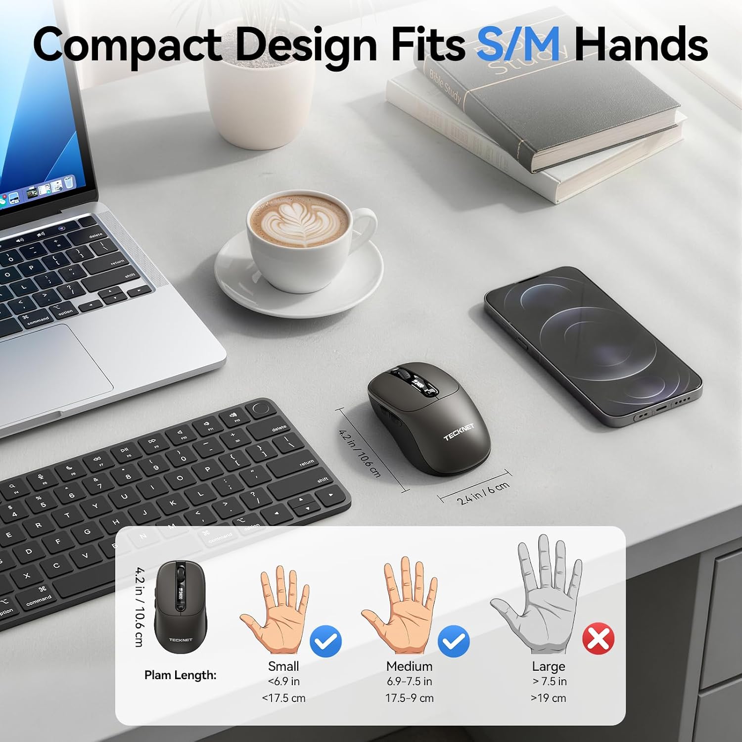 Thumbnail 6 de TECKNET wireless mouse 800mAh