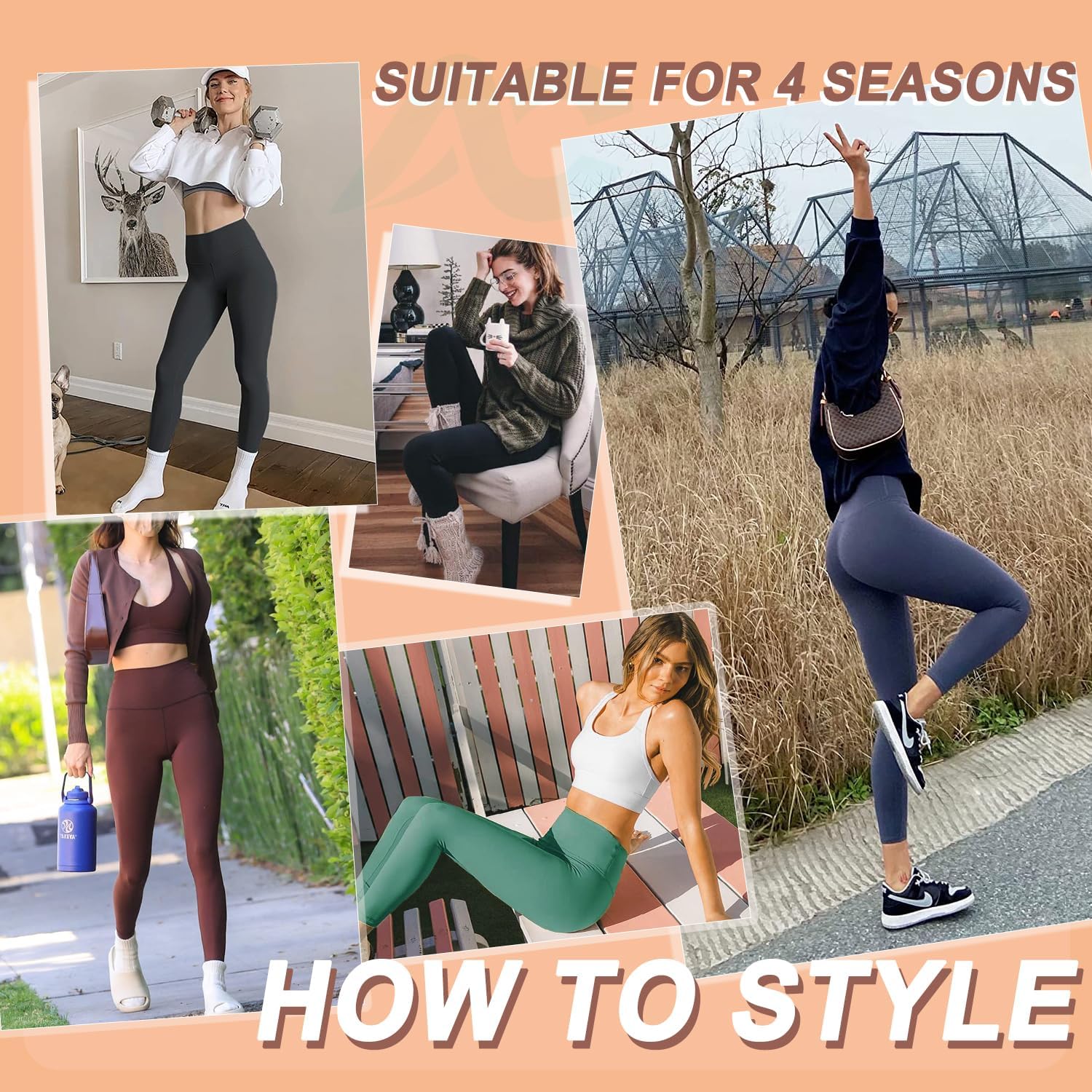 Thumbnail 4 de ACTINPUT soft high waisted tummy control leggings for women