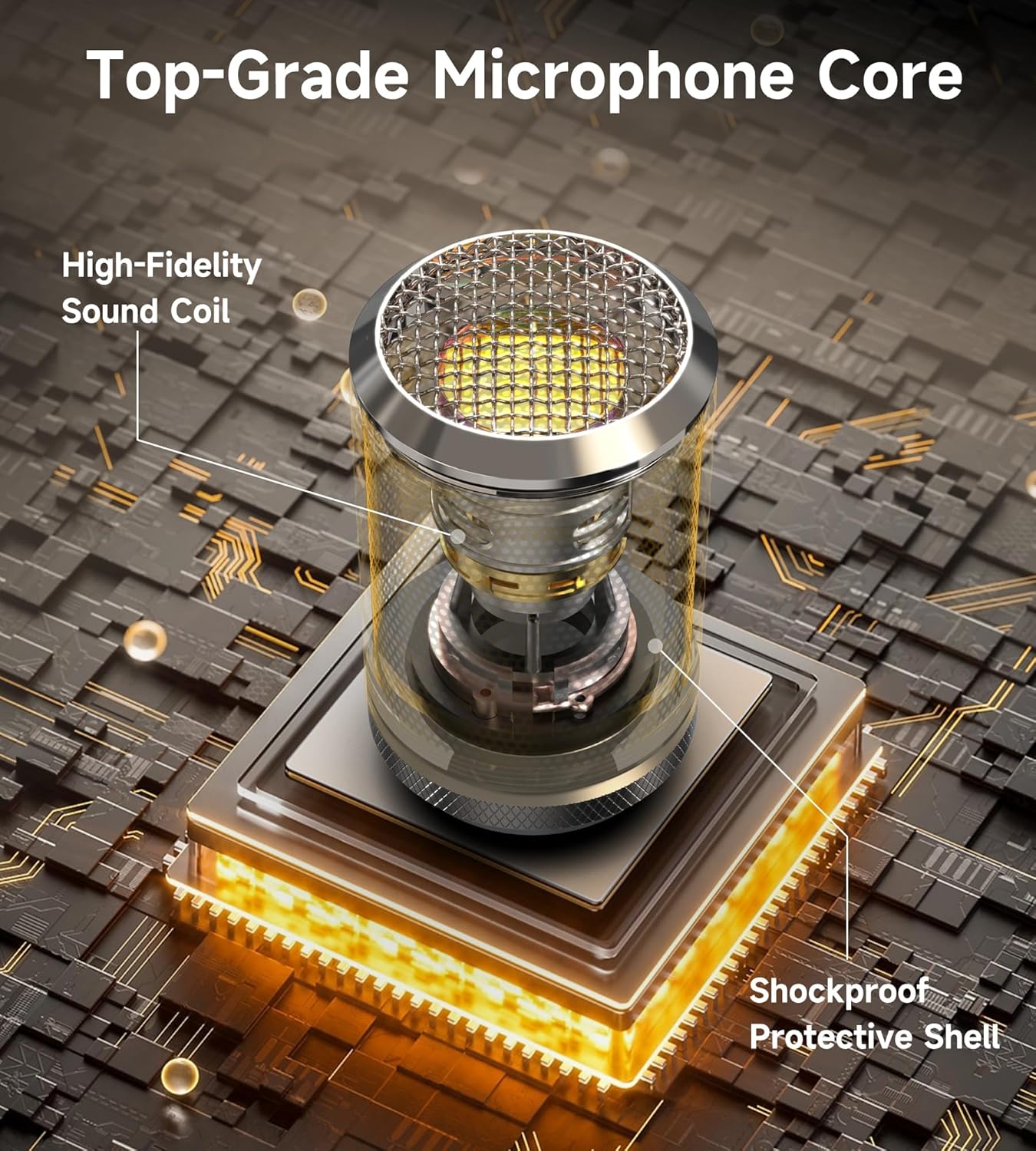 Thumbnail 1 de ECHOMUSSY Wireless Microphones: One-to-One Chip Connection, 40H Battery, 200FT Range