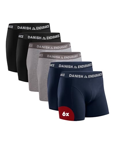 Detalle de Danish Endurance Boxer Uomo Cotone, 6 Paia – comfort e stile everyday